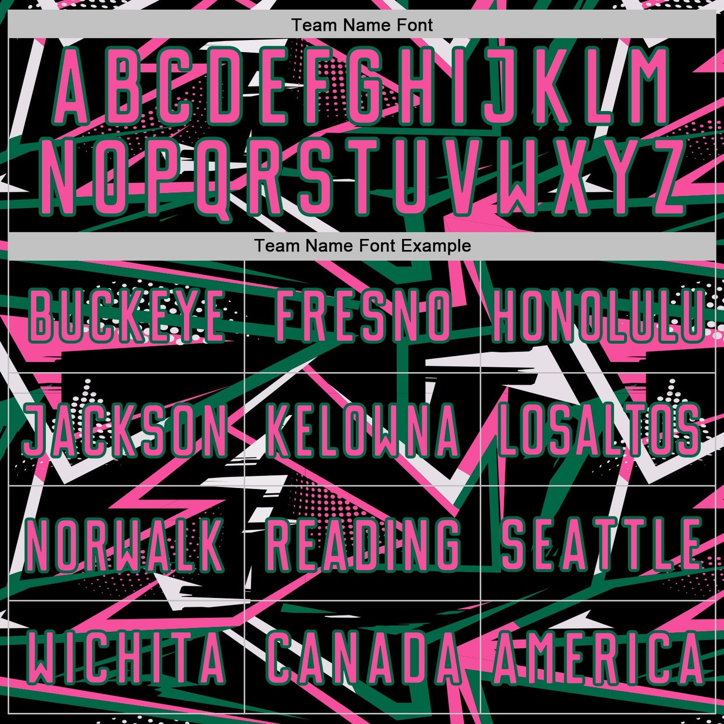 Custom Black Pink Kelly Green-White Abstract Geometric Stripes Sports Sublimation Soccer Uniform Jersey view 5