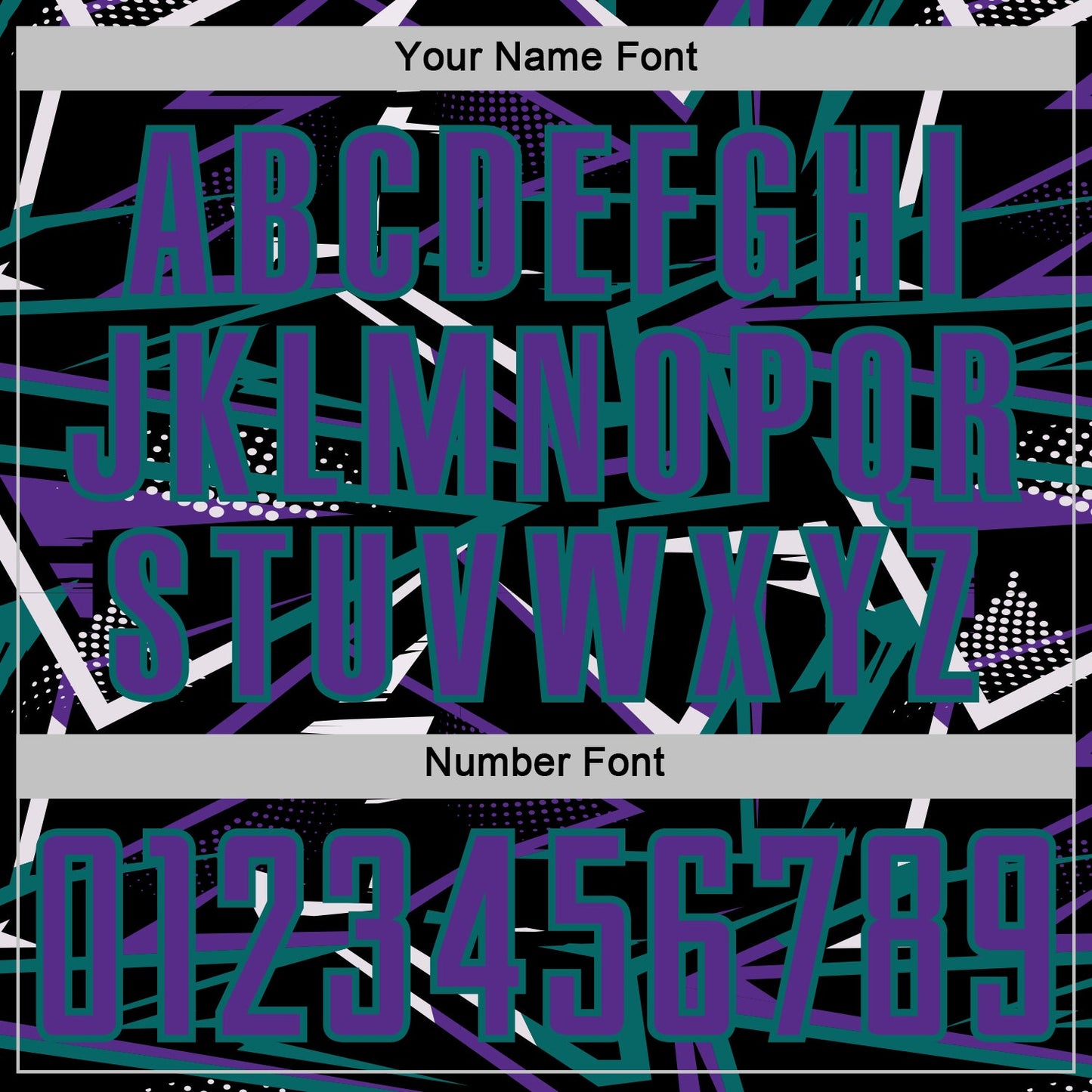 Custom Black Purple Teal-White Abstract Geometric Stripes Sports Sublimation Soccer Uniform Jersey view 6