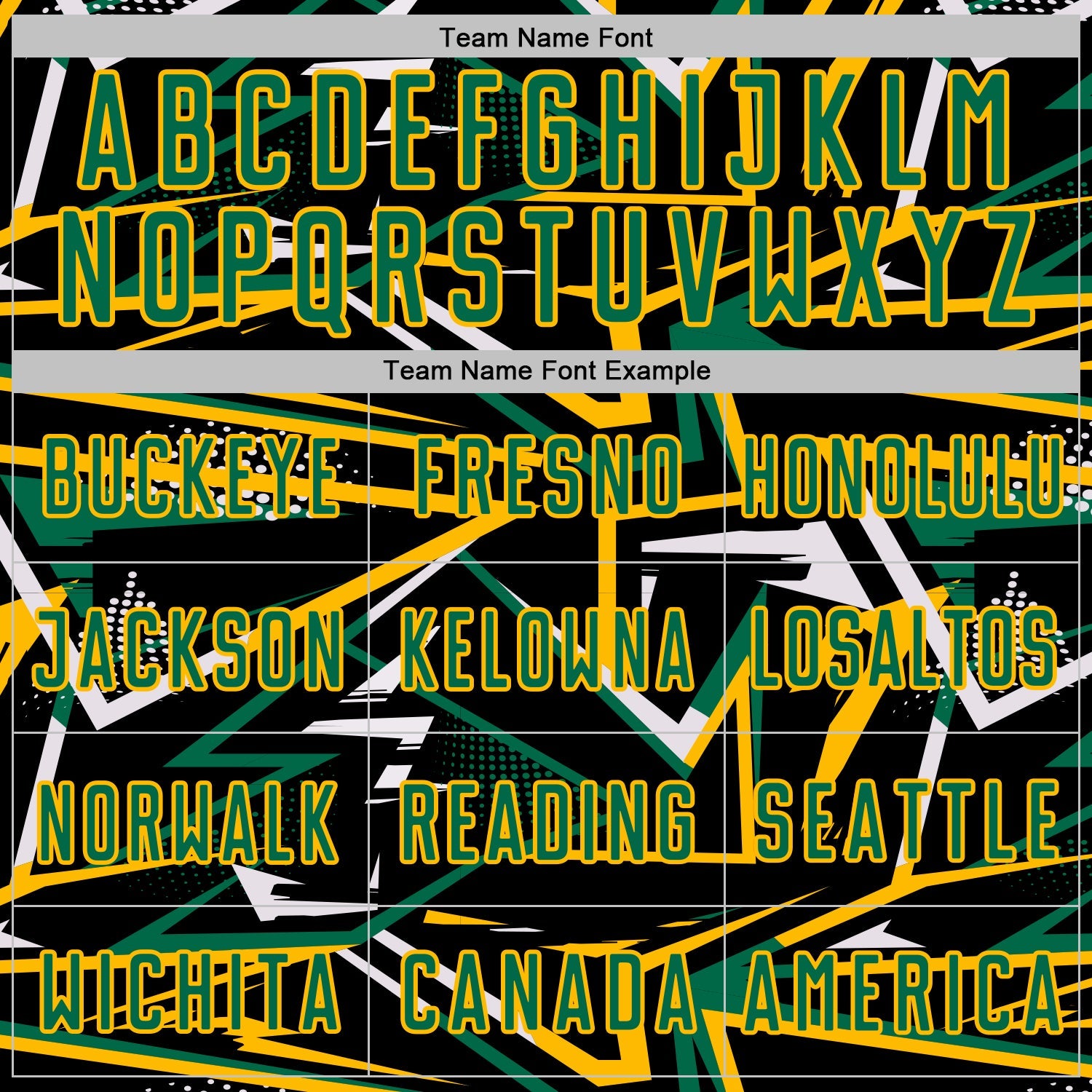 Custom Black Kelly Green Gold-White Abstract Geometric Stripes Sports Sublimation Soccer Uniform Jersey view 5