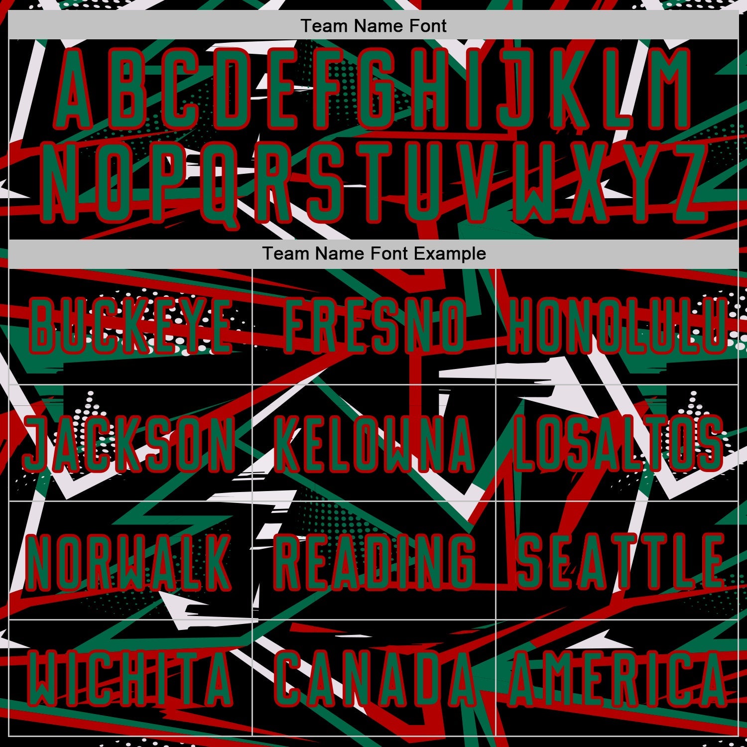 Custom Black Kelly Green Red-White Abstract Geometric Stripes Sports Sublimation Soccer Uniform Jersey view 5