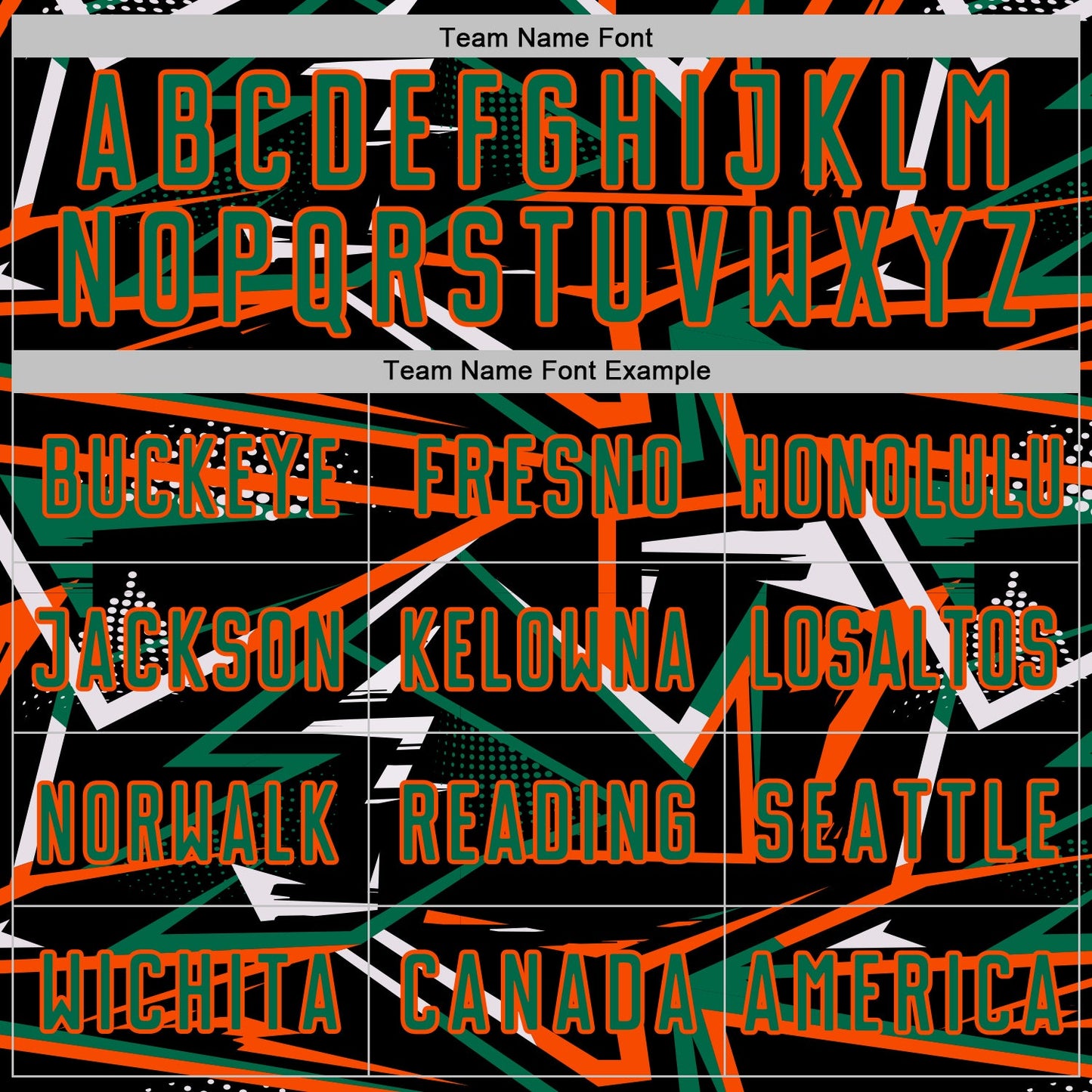 Custom Black Kelly Green Orange-White Abstract Geometric Stripes Sports Sublimation Soccer Uniform Jersey view 5