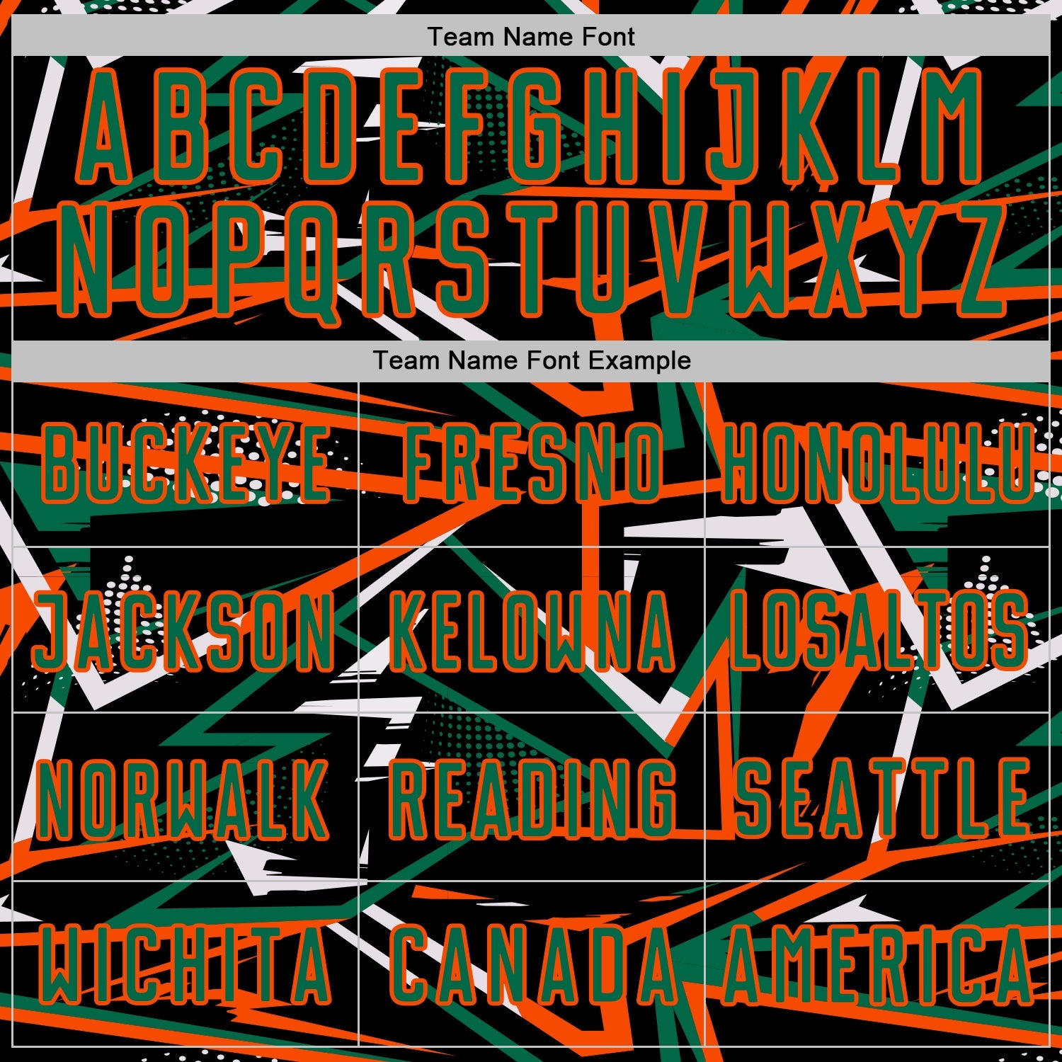 Custom Black Kelly Green Orange-White Abstract Geometric Stripes Sports Sublimation Soccer Uniform Jersey view 5