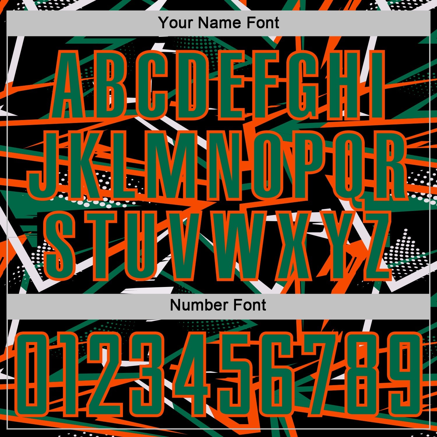 Custom Black Kelly Green Orange-White Abstract Geometric Stripes Sports Sublimation Soccer Uniform Jersey view 6