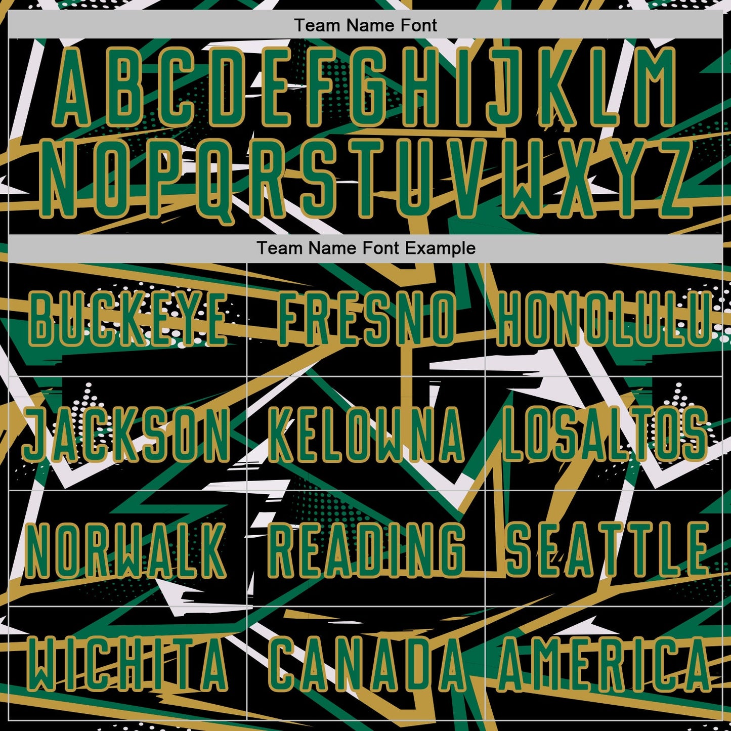 Custom Black Kelly Green Old Gold-White Abstract Geometric Stripes Sports Sublimation Soccer Uniform Jersey view 5