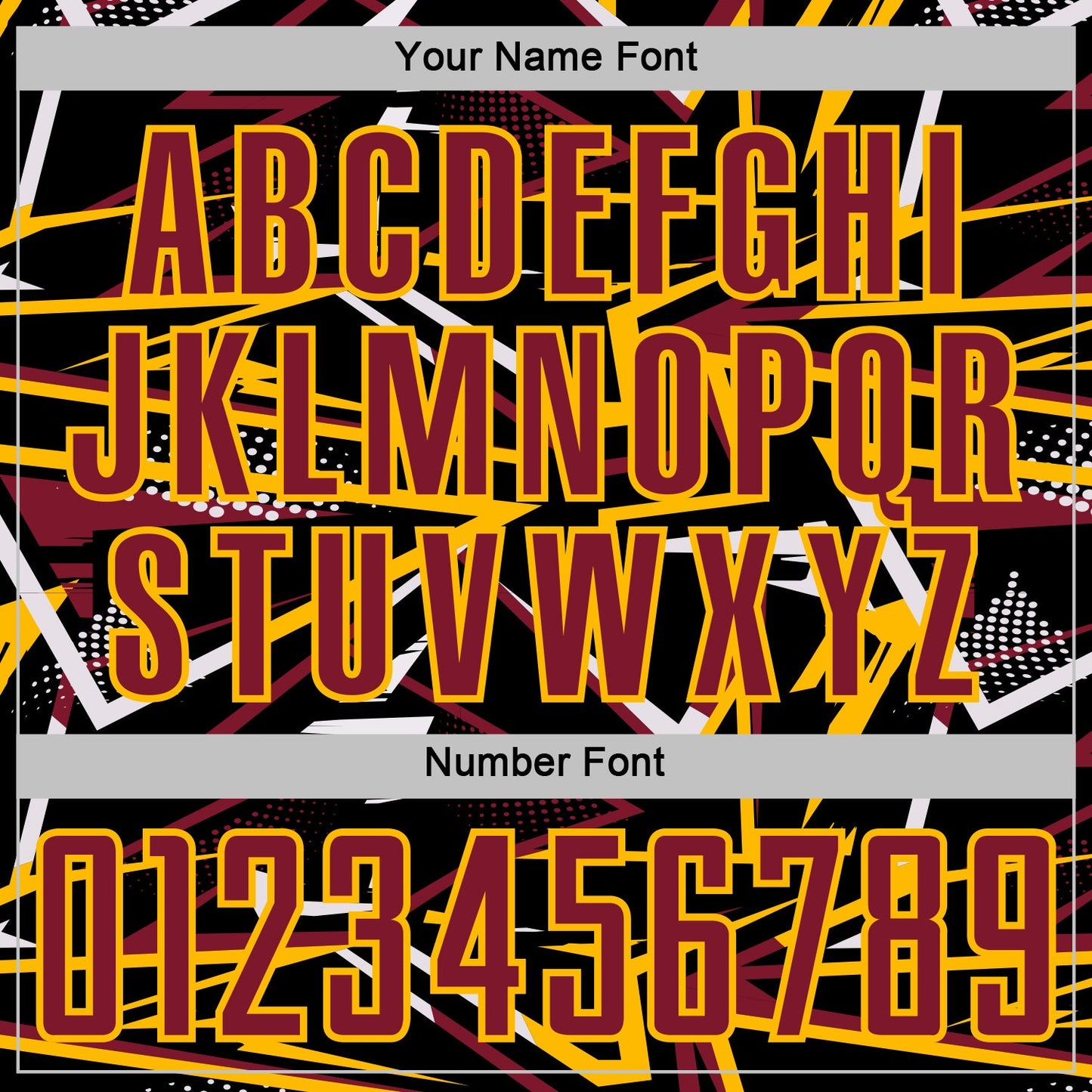 Custom Black Crimson Gold-White Abstract Geometric Stripes Sports Sublimation Soccer Uniform Jersey view 6