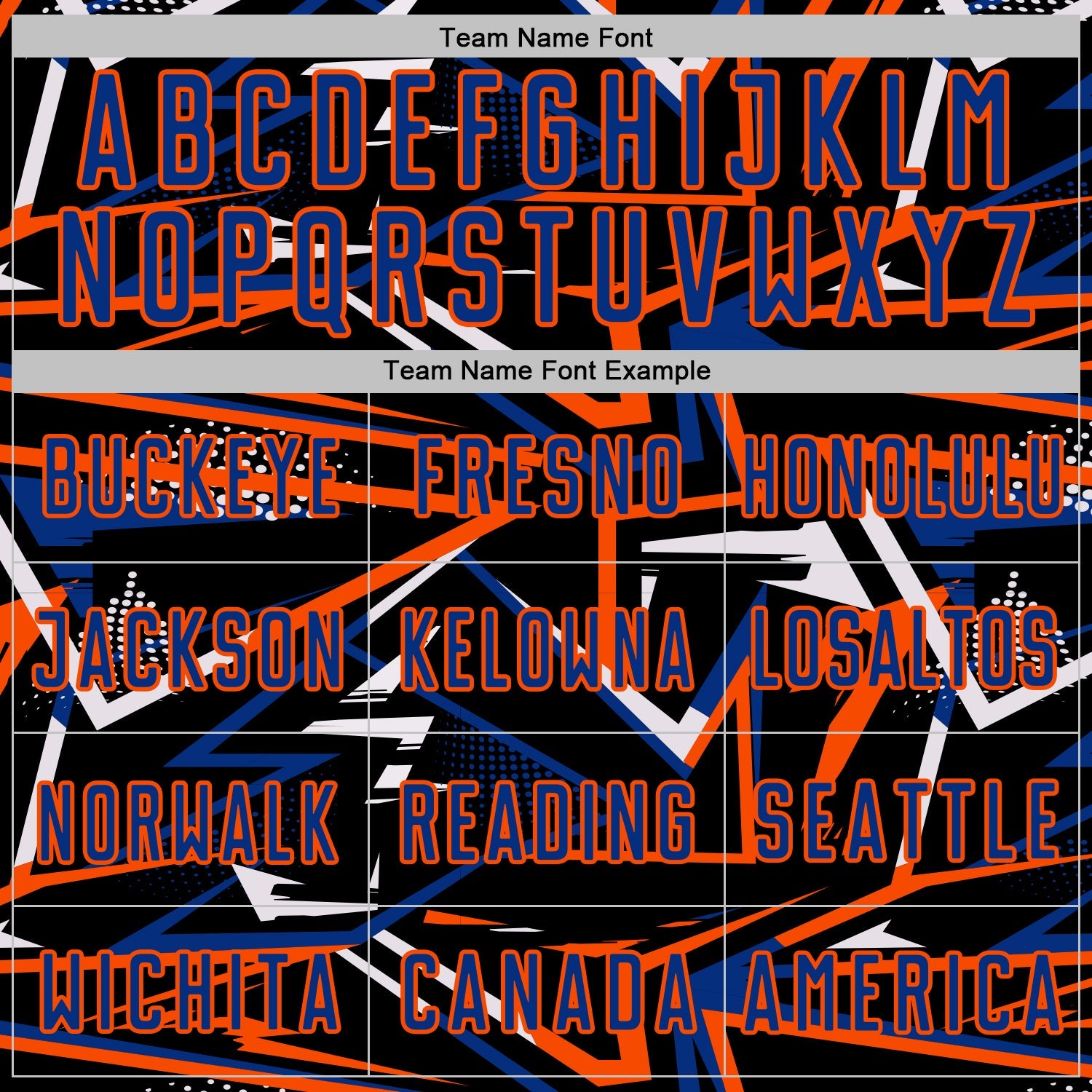 Custom Black Royal Orange-White Abstract Geometric Stripes Sports Sublimation Soccer Uniform Jersey view 5