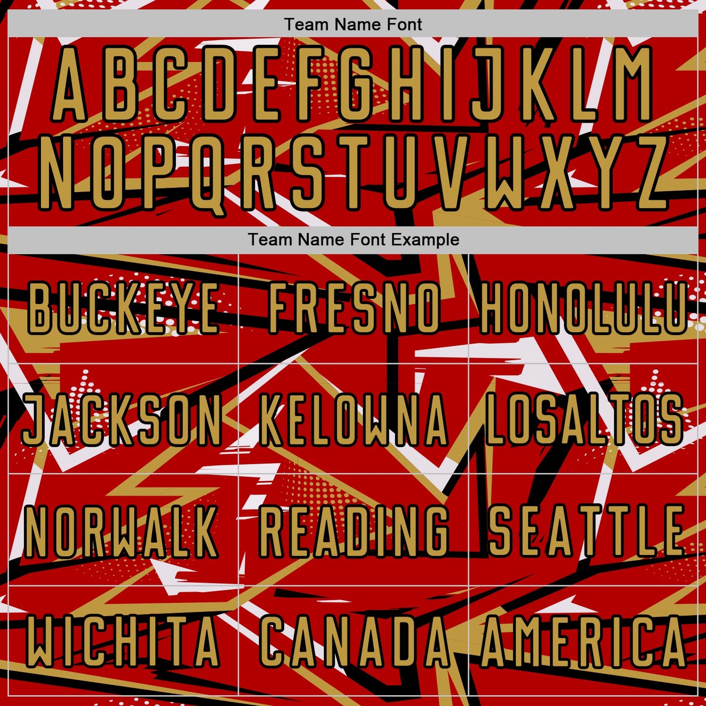 Custom Red Old Gold Black-White Abstract Geometric Stripes Sports Sublimation Soccer Uniform Jersey view 5