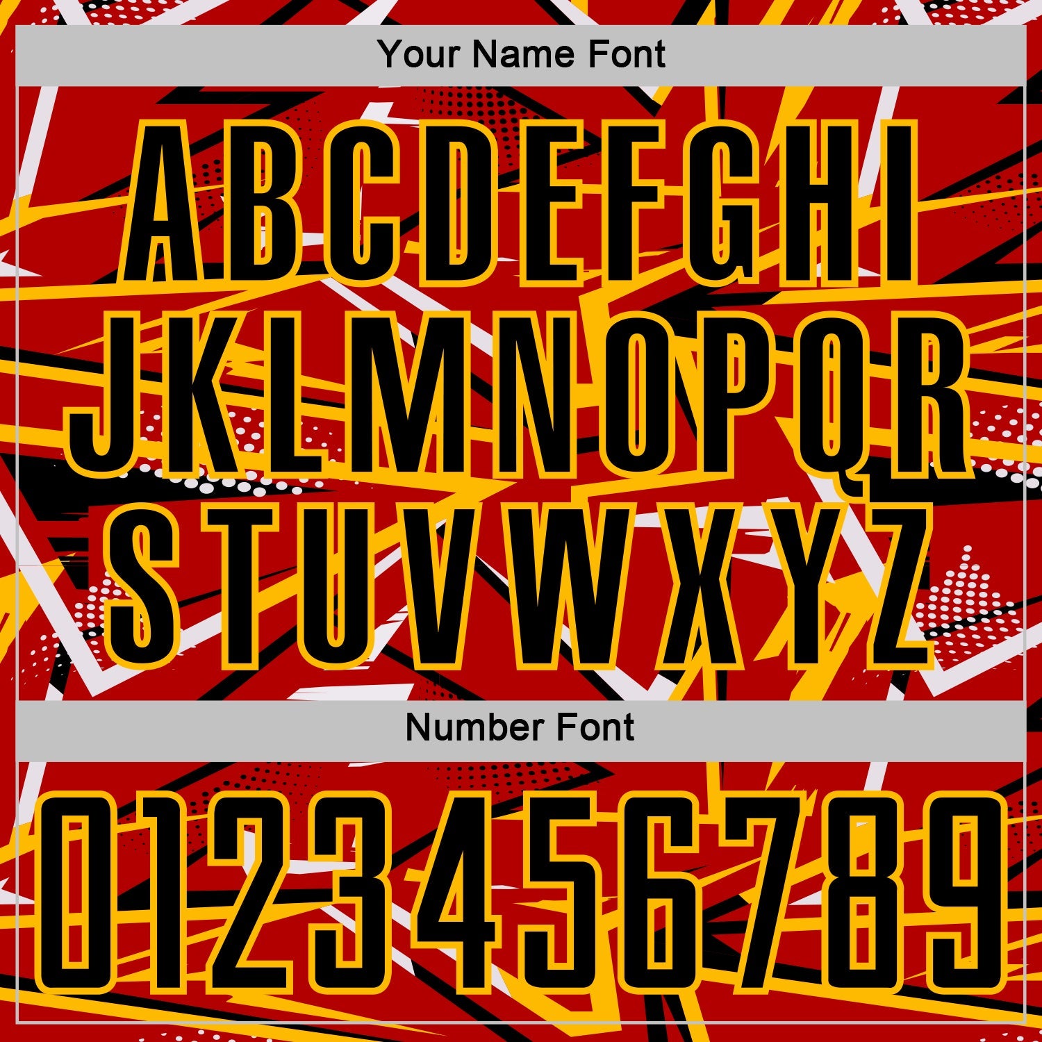 Custom Red Black Gold-White Abstract Geometric Stripes Sports Sublimation Soccer Uniform Jersey view 6