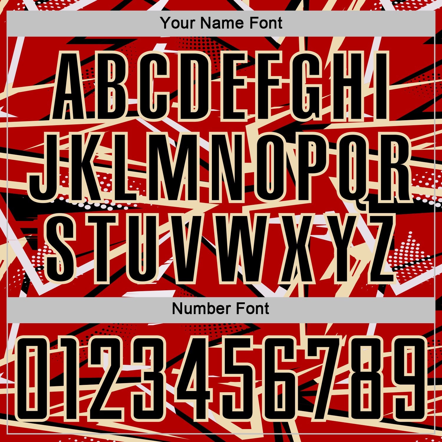 Custom Red Black Cream-White Abstract Geometric Stripes Sports Sublimation Soccer Uniform Jersey view 6