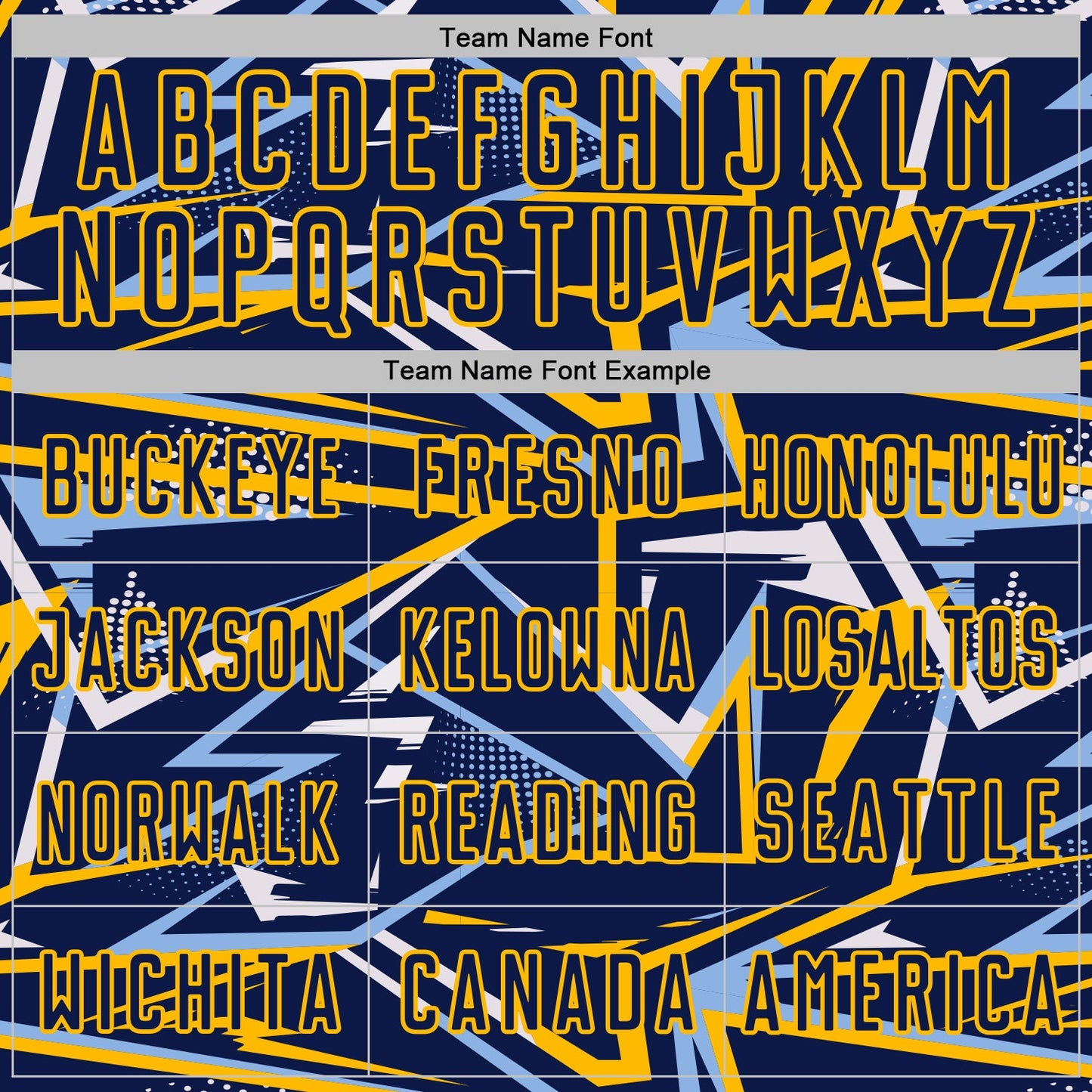 Custom Navy Light Blue Gold-White Abstract Geometric Stripes Sports Sublimation Soccer Uniform Jersey view 5
