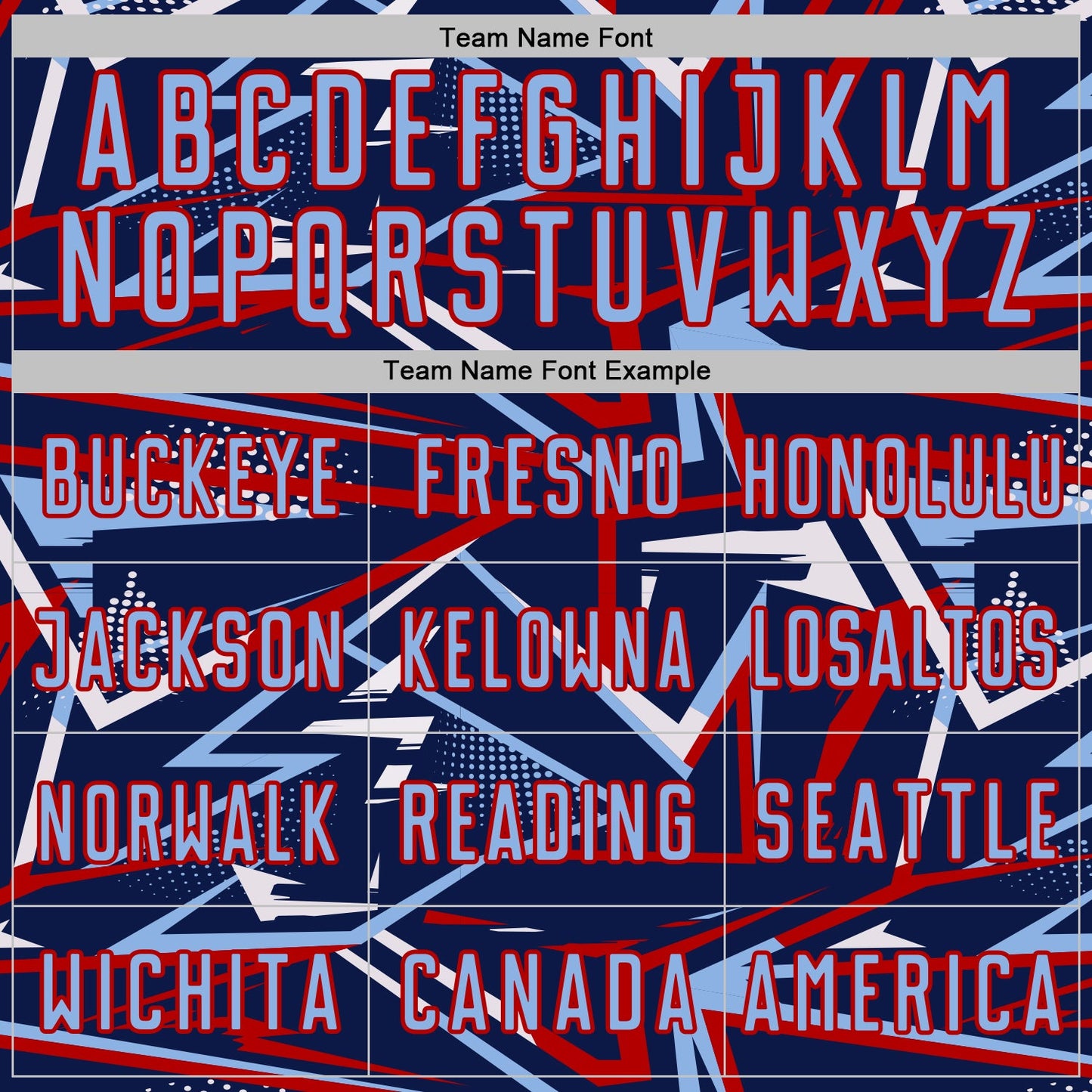 Custom Navy Light Blue Red-White Abstract Geometric Stripes Sports Sublimation Soccer Uniform Jersey view 5