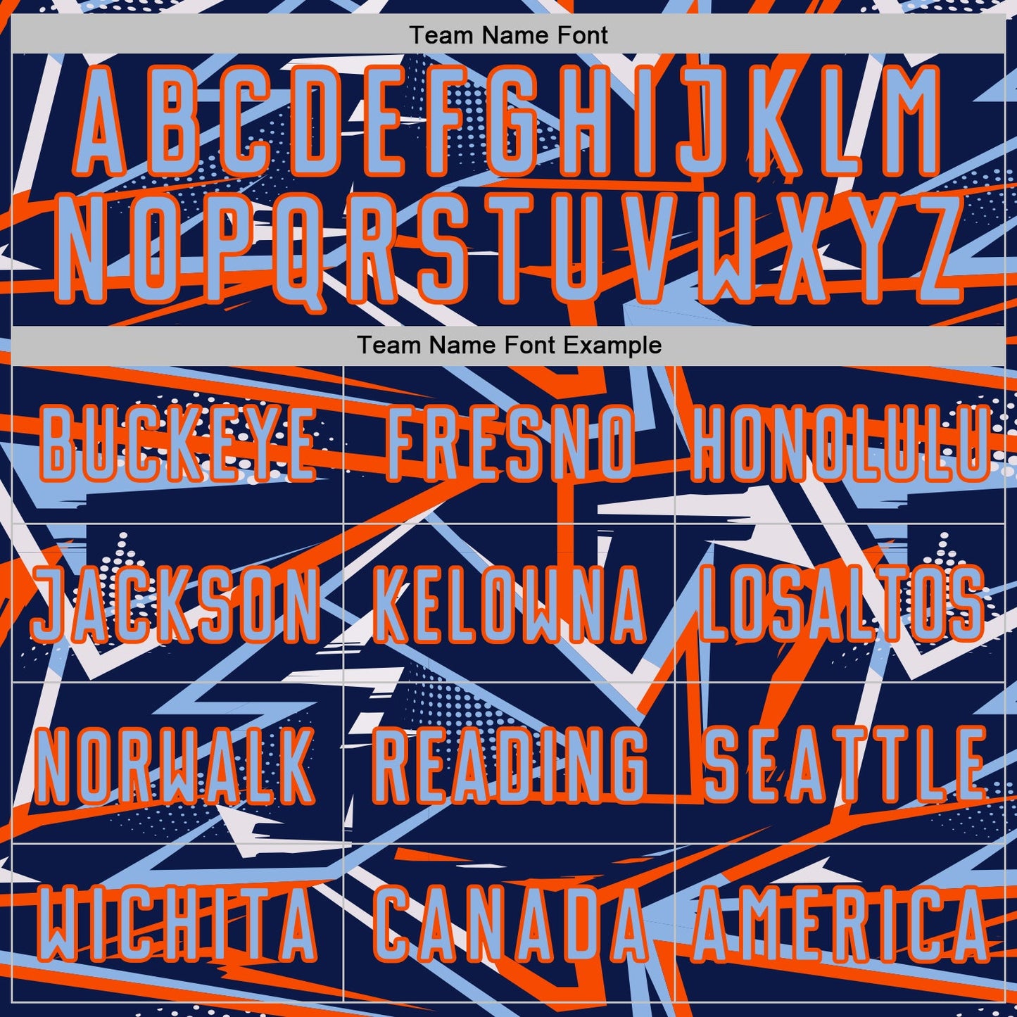Custom Navy Light Blue Orange-White Abstract Geometric Stripes Sports Sublimation Soccer Uniform Jersey view 5