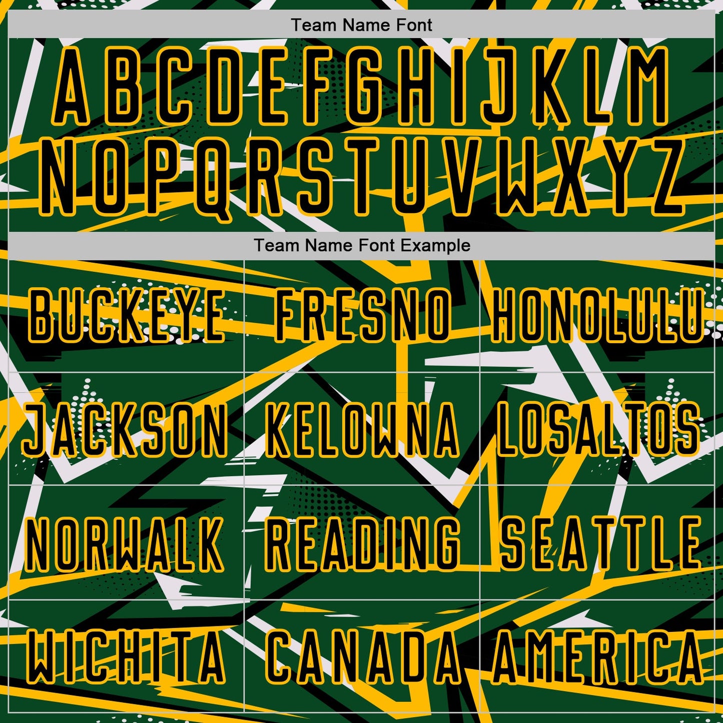 Custom Green Black Gold-White Abstract Geometric Stripes Sports Sublimation Soccer Uniform Jersey view 5