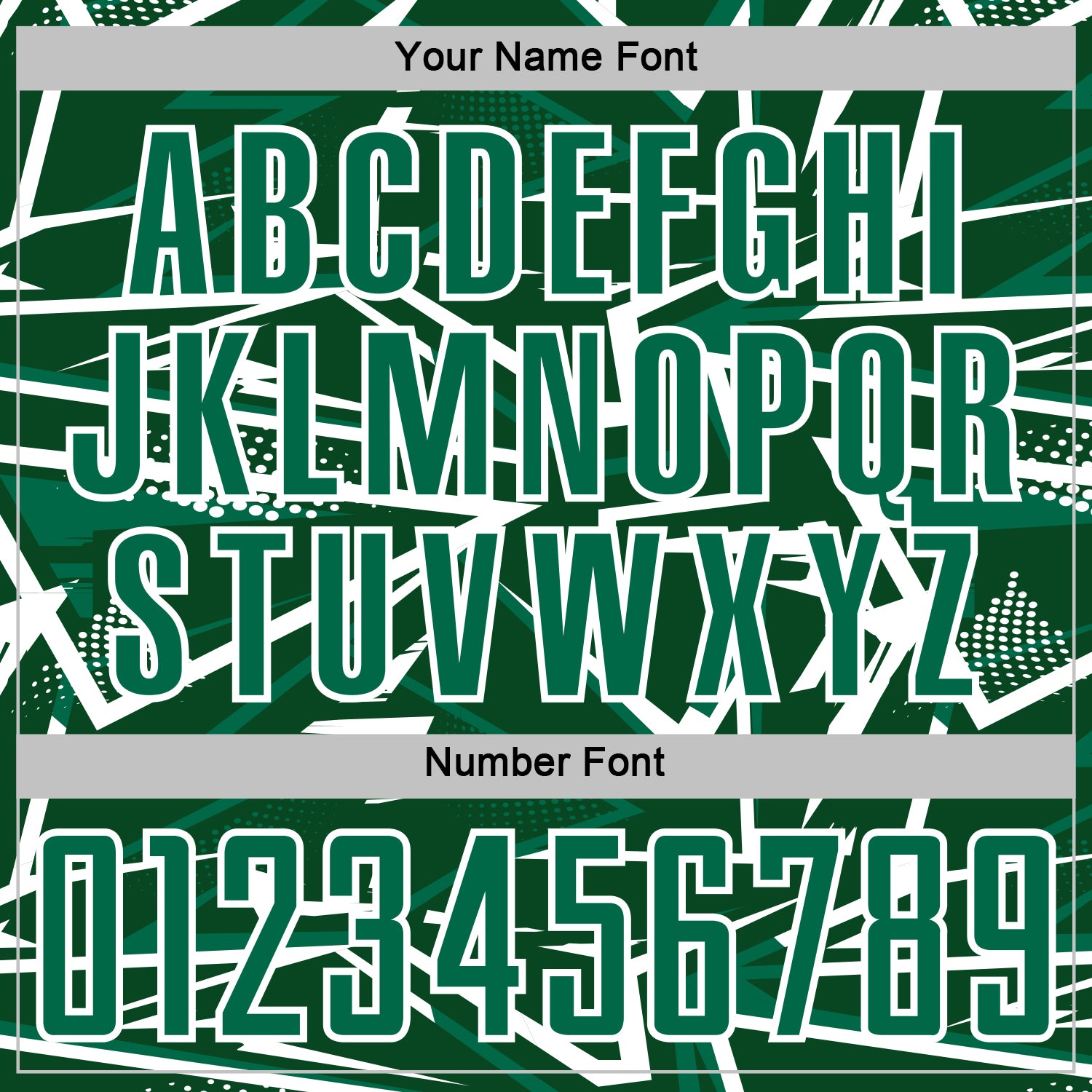 Custom Green Kelly Green-White Abstract Geometric Stripes Sports Sublimation Soccer Uniform Jersey view 6