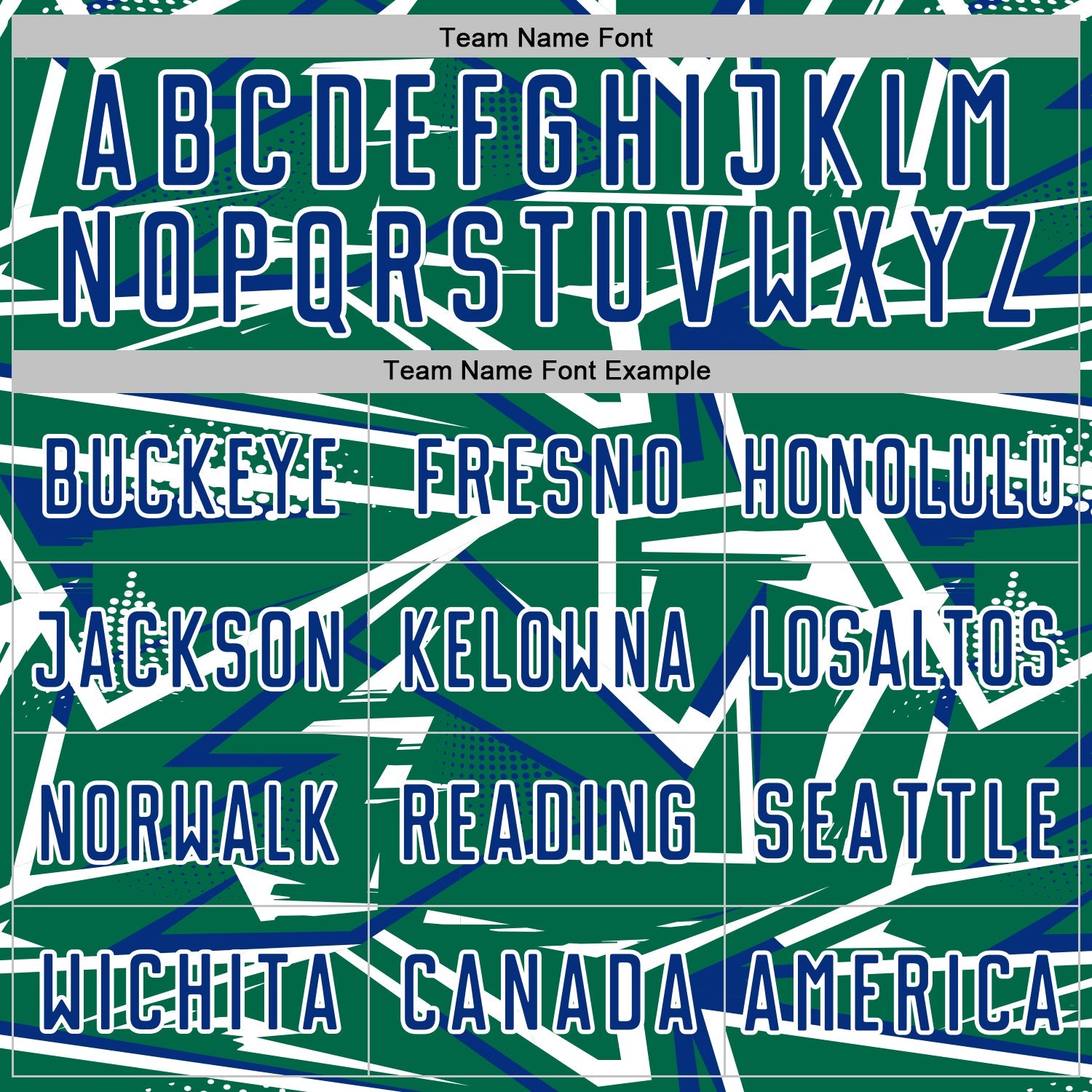 Custom Kelly Green Royal-White Abstract Geometric Stripes Sports Sublimation Soccer Uniform Jersey view 5