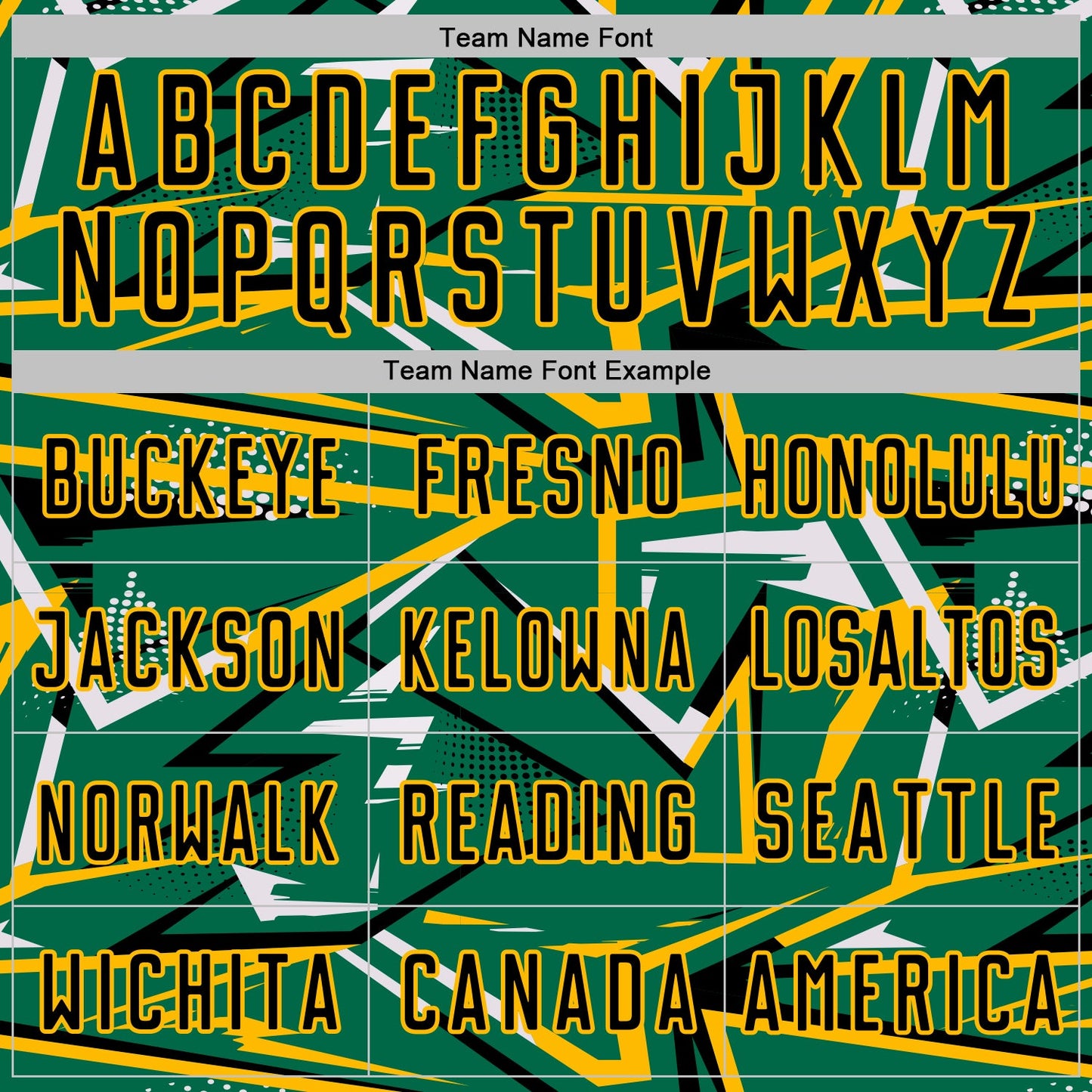 Custom Kelly Green Black Gold-White Abstract Geometric Stripes Sports Sublimation Soccer Uniform Jersey view 5
