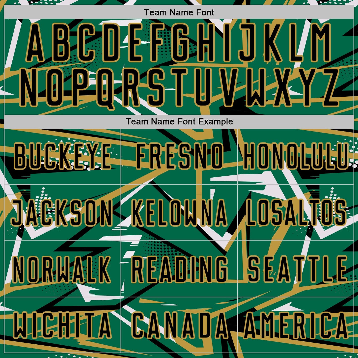 Custom Kelly Green Black Old Gold-White Abstract Geometric Stripes Sports Sublimation Soccer Uniform Jersey view 5