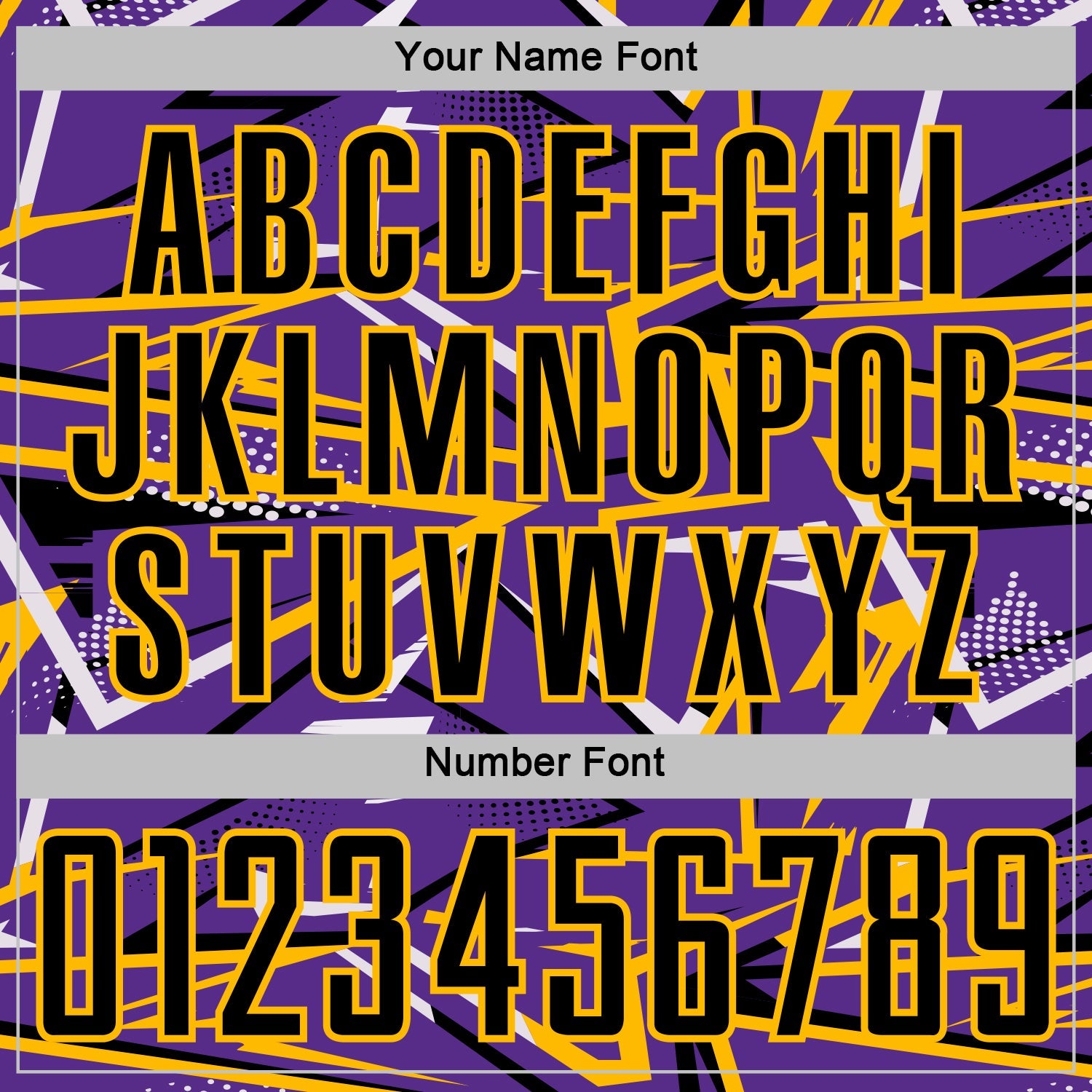 Custom Purple Black Gold-White Abstract Geometric Stripes Sports Sublimation Soccer Uniform Jersey view 6