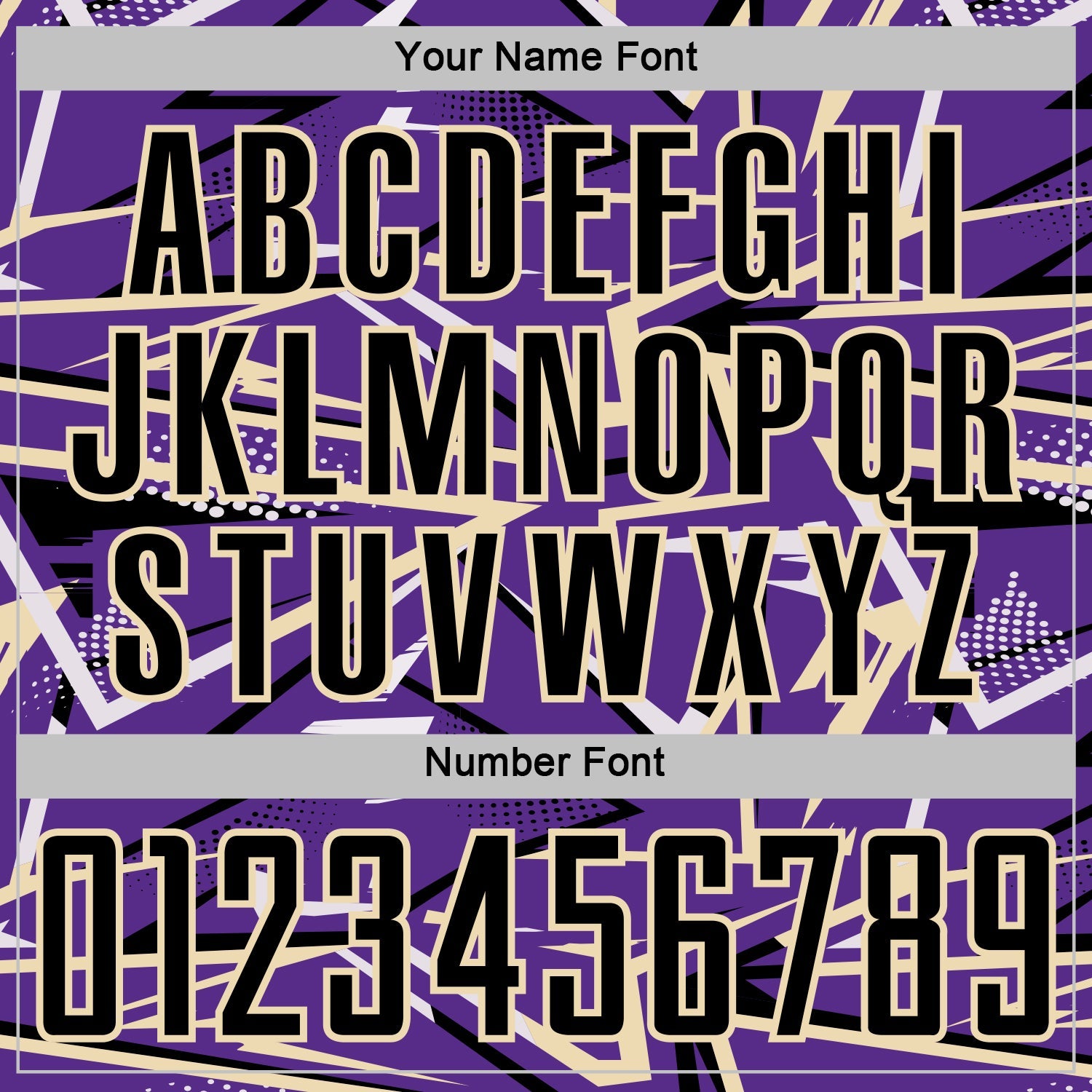 Custom Purple Black Cream-White Abstract Geometric Stripes Sports Sublimation Soccer Uniform Jersey view 6