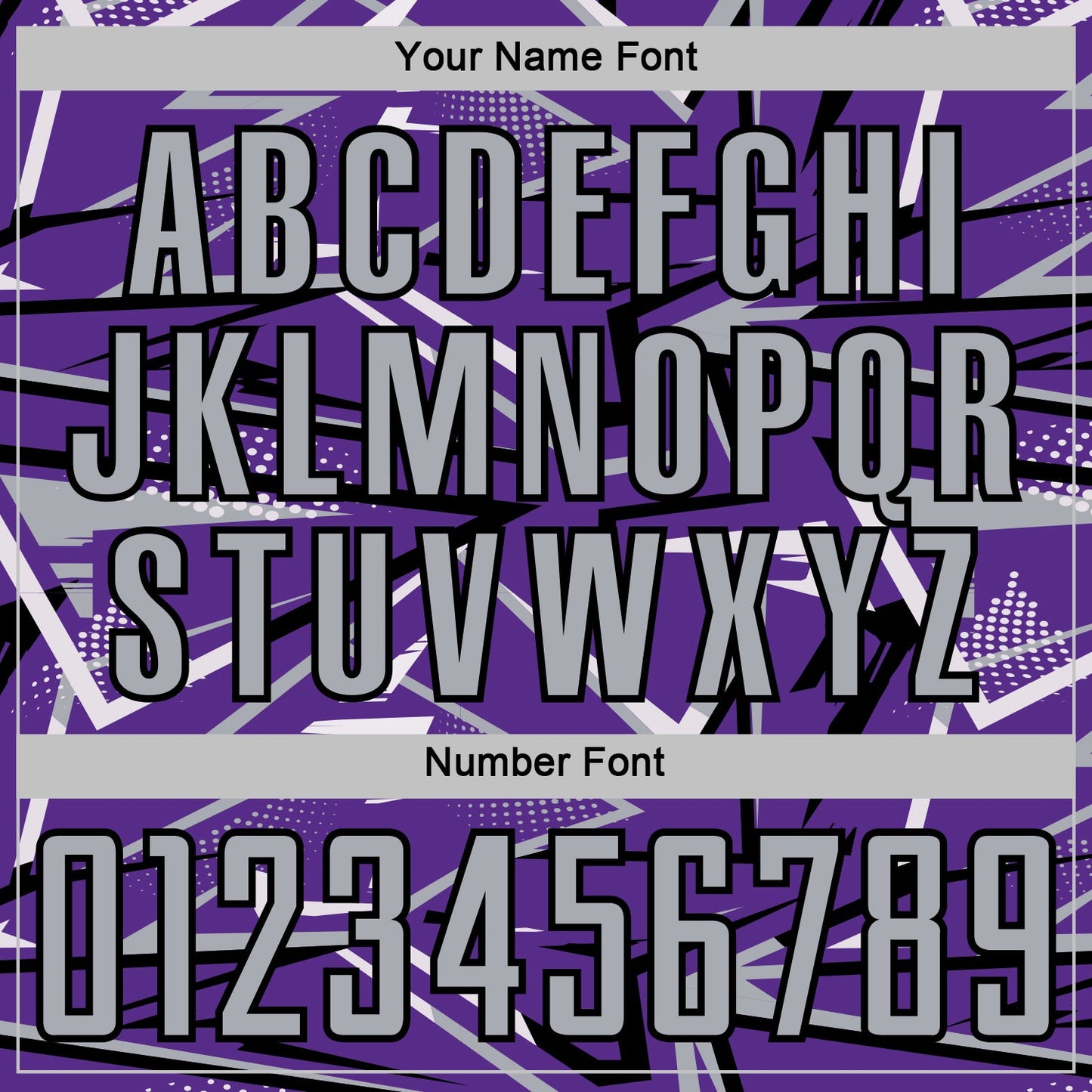 Custom Purple Gray Black-White Abstract Geometric Stripes Sports Sublimation Soccer Uniform Jersey view 6