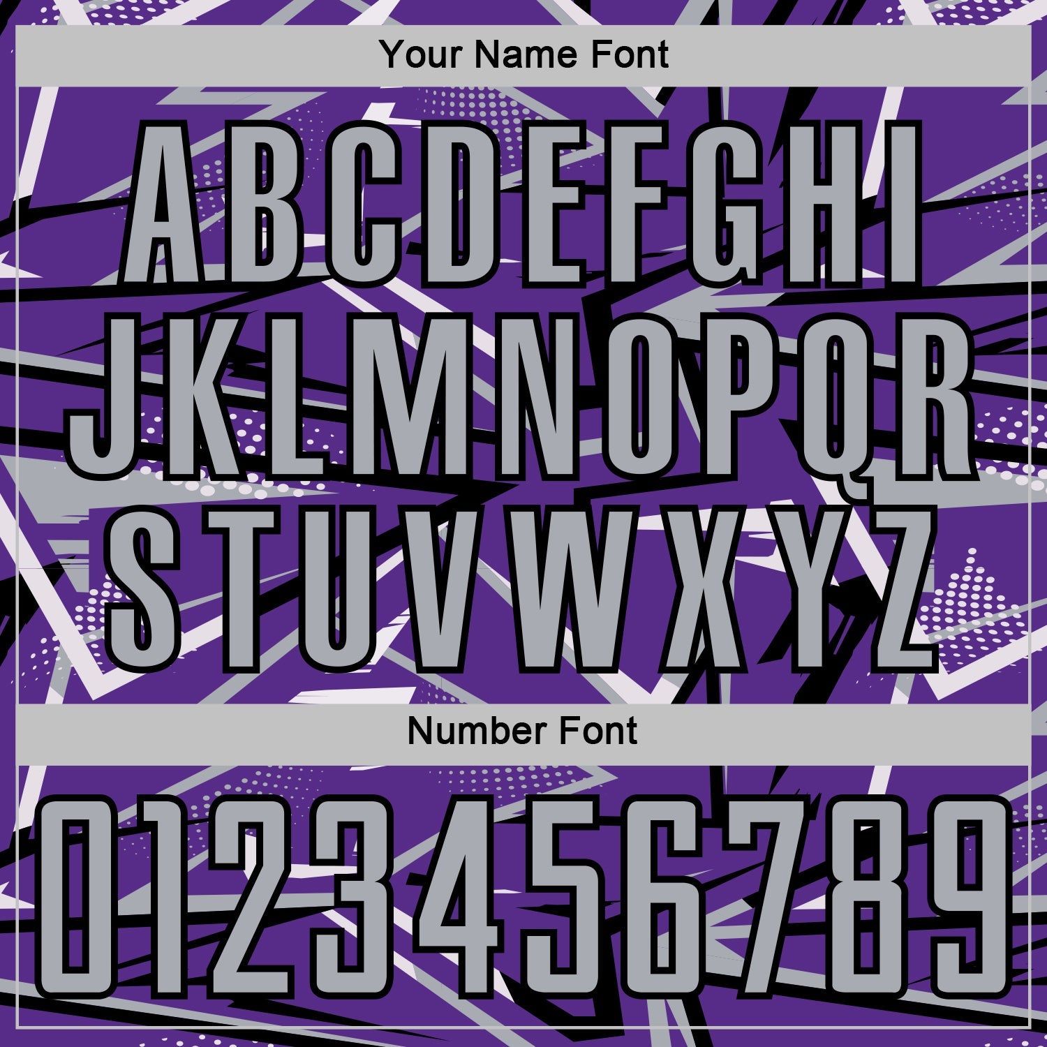 Custom Purple Gray Black-White Abstract Geometric Stripes Sports Sublimation Soccer Uniform Jersey view 6