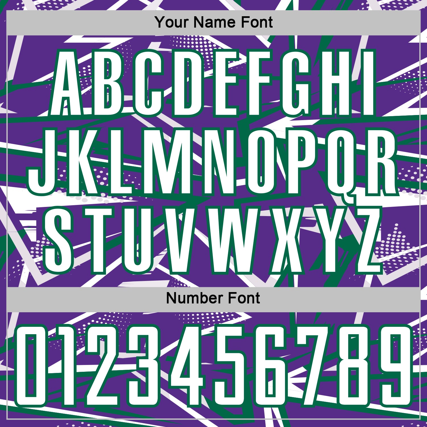 Custom Purple White-Kelly Green Abstract Geometric Stripes Sports Sublimation Soccer Uniform Jersey view 6