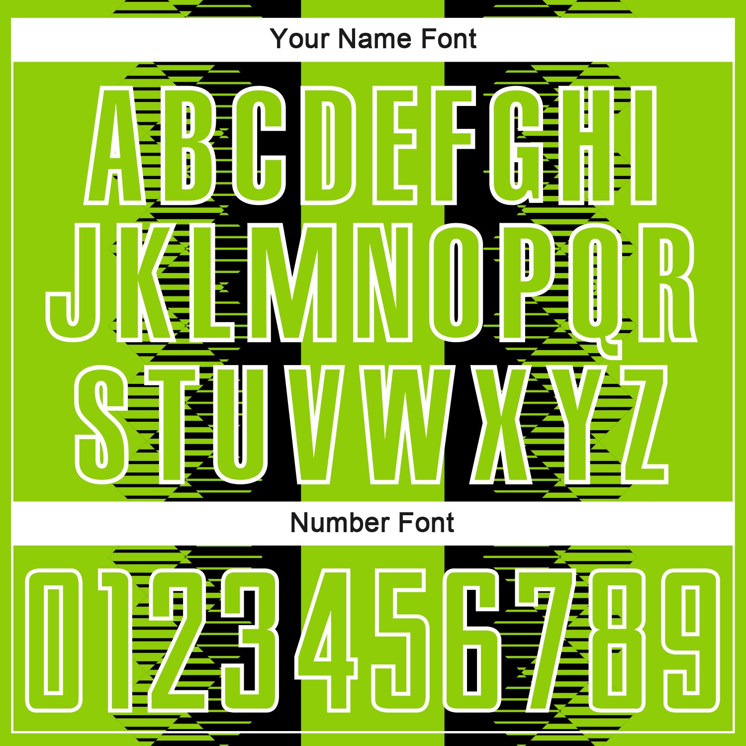 Custom Black Neon Green-White Zigzag Diamond Stripe Sports Sublimation Soccer Uniform Jersey view 6