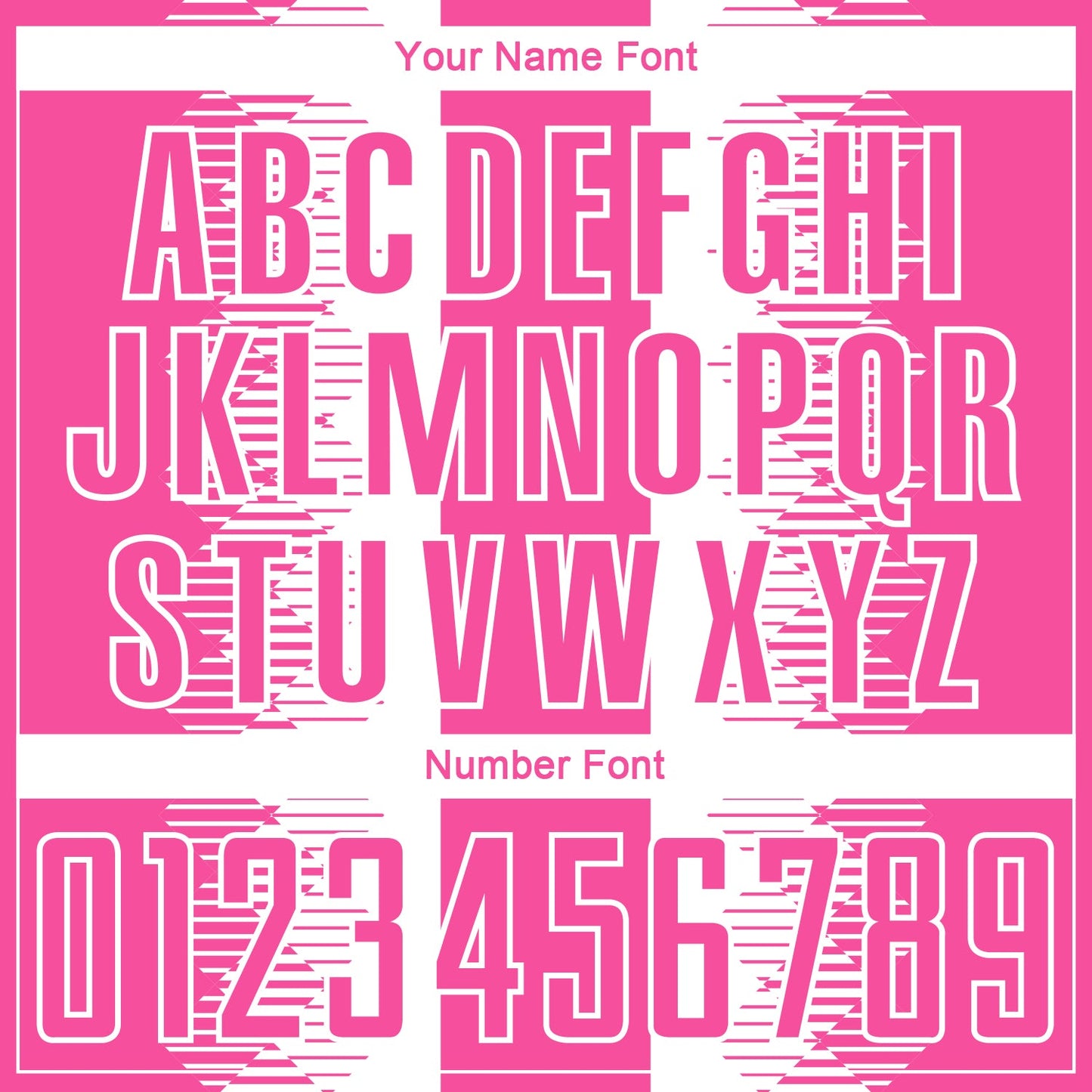 Custom Pink White Zigzag Diamond Stripe Sports Sublimation Soccer Uniform Jersey view 6
