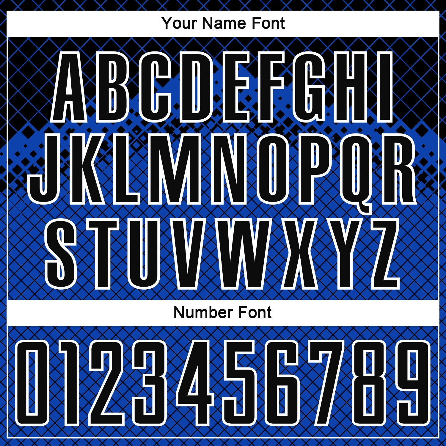 Custom Black Thunder Blue-White Gradient Diamond Grid Sports Sublimation Soccer Uniform Jersey view 6