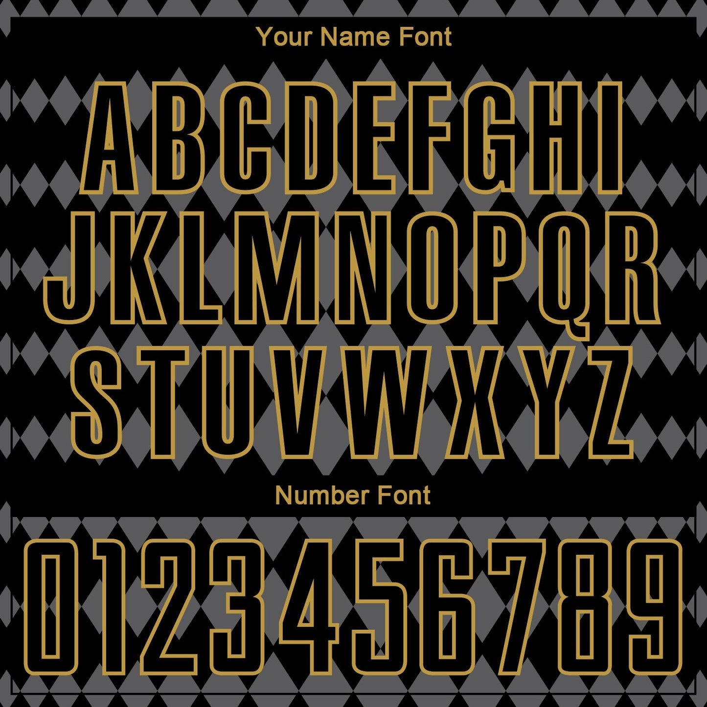 Custom Black Steel Gray-Old Gold Diamond Harlequin Check Sports Sublimation Soccer Uniform Jersey view 6