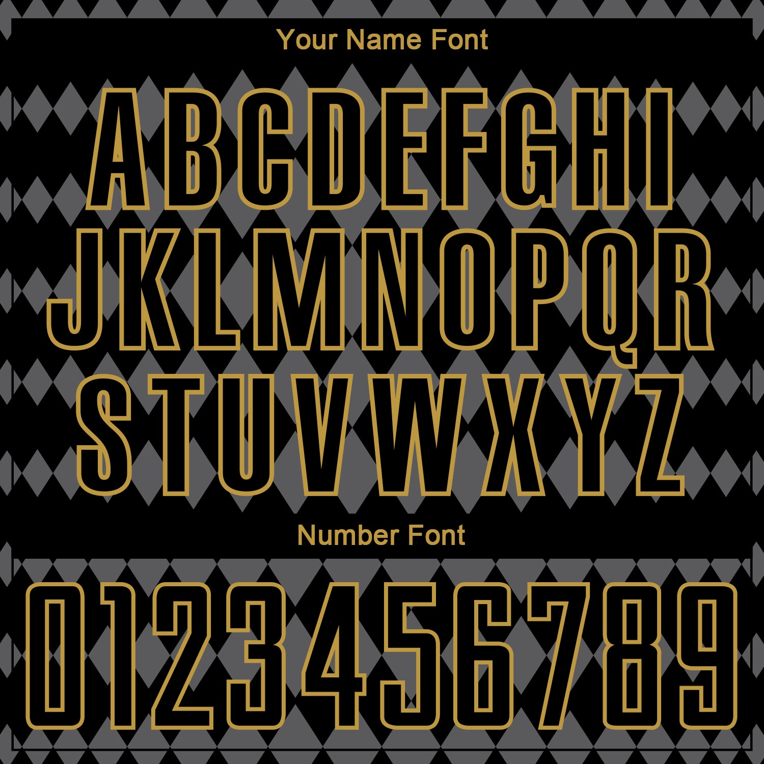 Custom Black Steel Gray-Old Gold Diamond Harlequin Check Sports Sublimation Soccer Uniform Jersey view 6