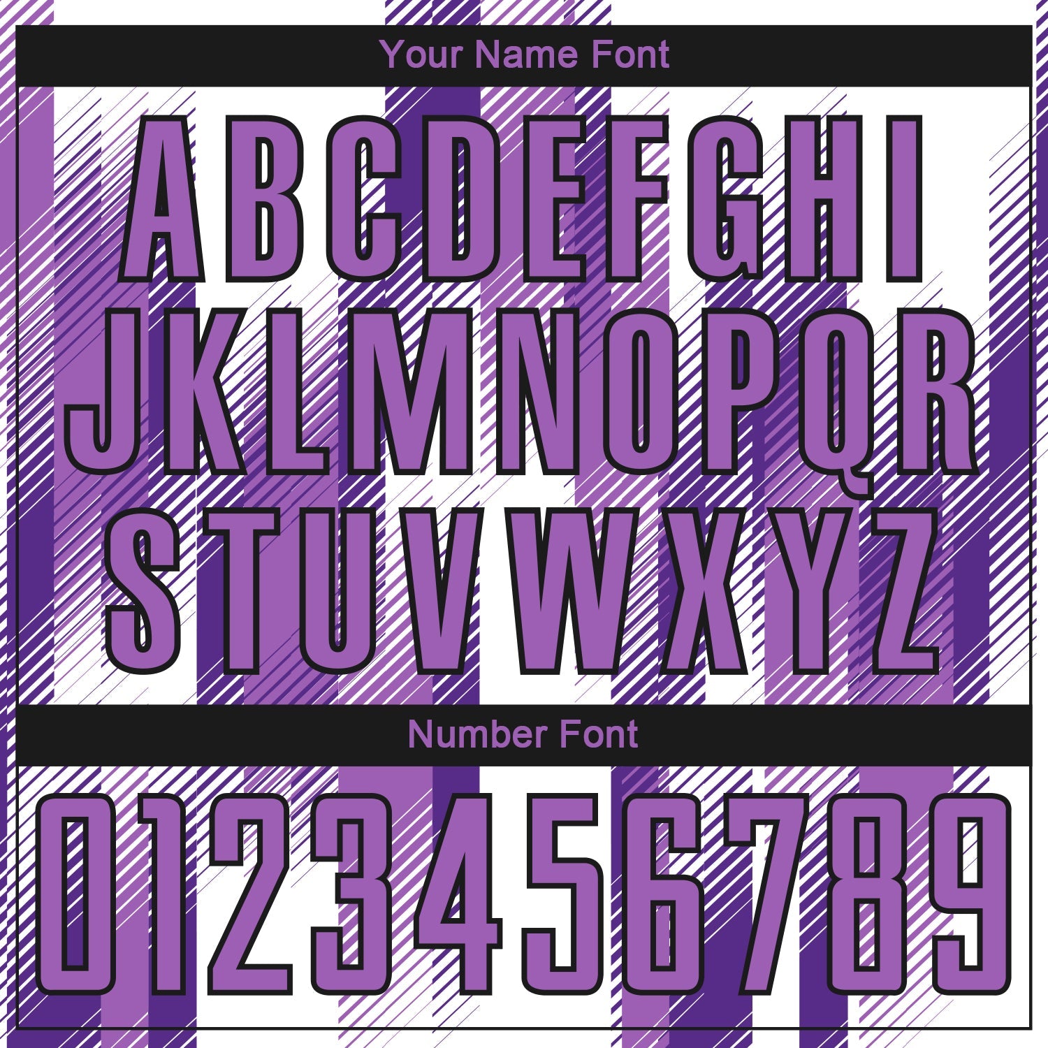 Custom White Medium Purple-Black Diagonal Stripe Sports Sublimation Soccer Uniform Jersey view 6