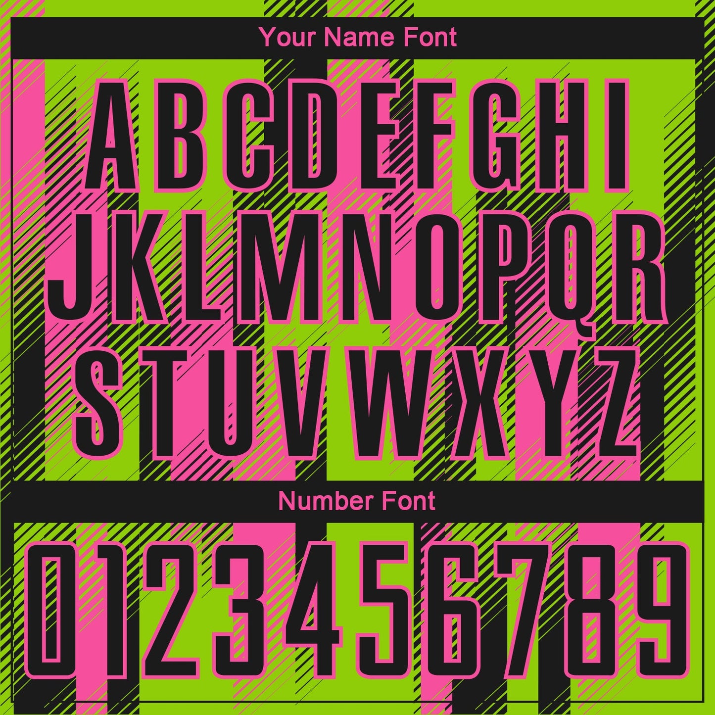 Custom Neon Green Black-Pink Diagonal Stripe Sports Sublimation Soccer Uniform Jersey view 6