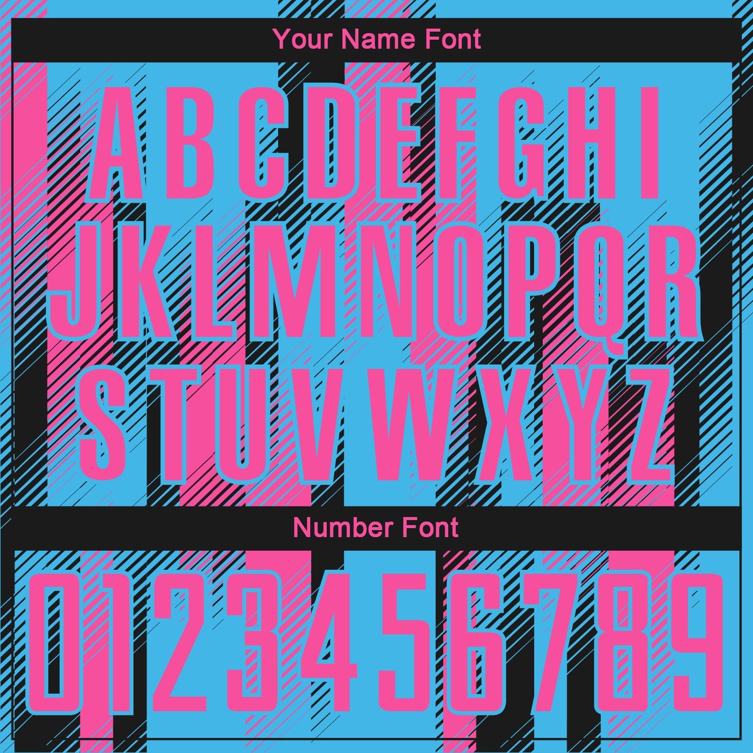 Custom Sky Blue Pink-Black Diagonal Stripe Sports Sublimation Soccer Uniform Jersey view 6