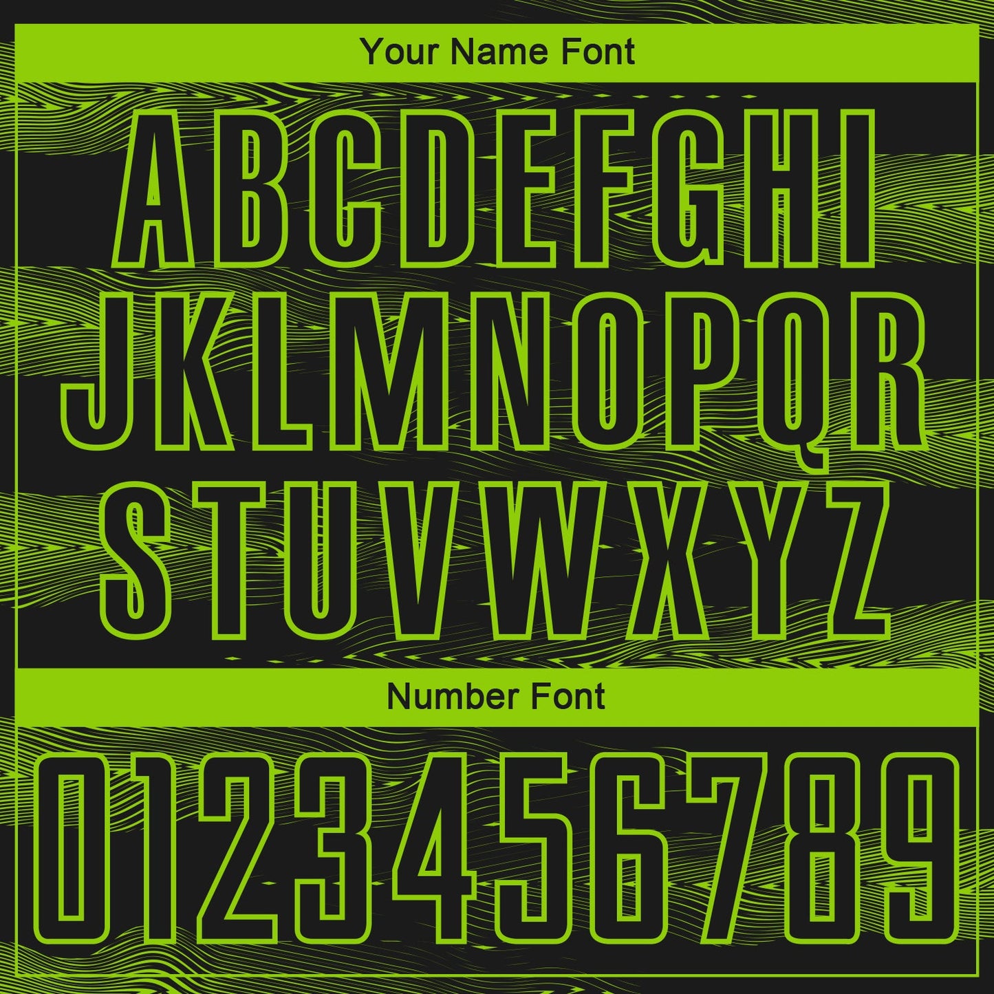 Custom Black Neon Green Streamline Wave Cyberpunk Neon Tech Sports Sublimation Soccer Uniform Jersey view 6