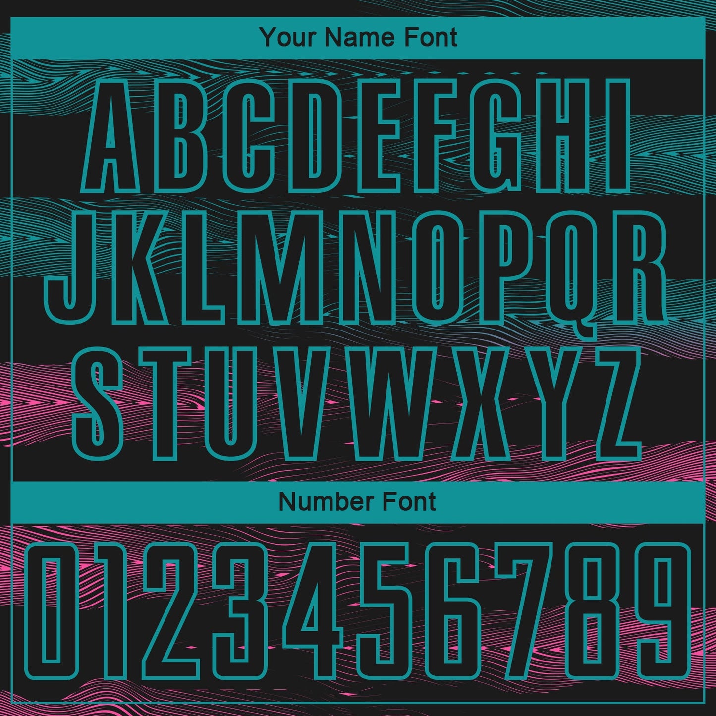 Custom Black Teal-Pink Streamline Wave Cyberpunk Neon Tech Sports Sublimation Soccer Uniform Jersey view 6