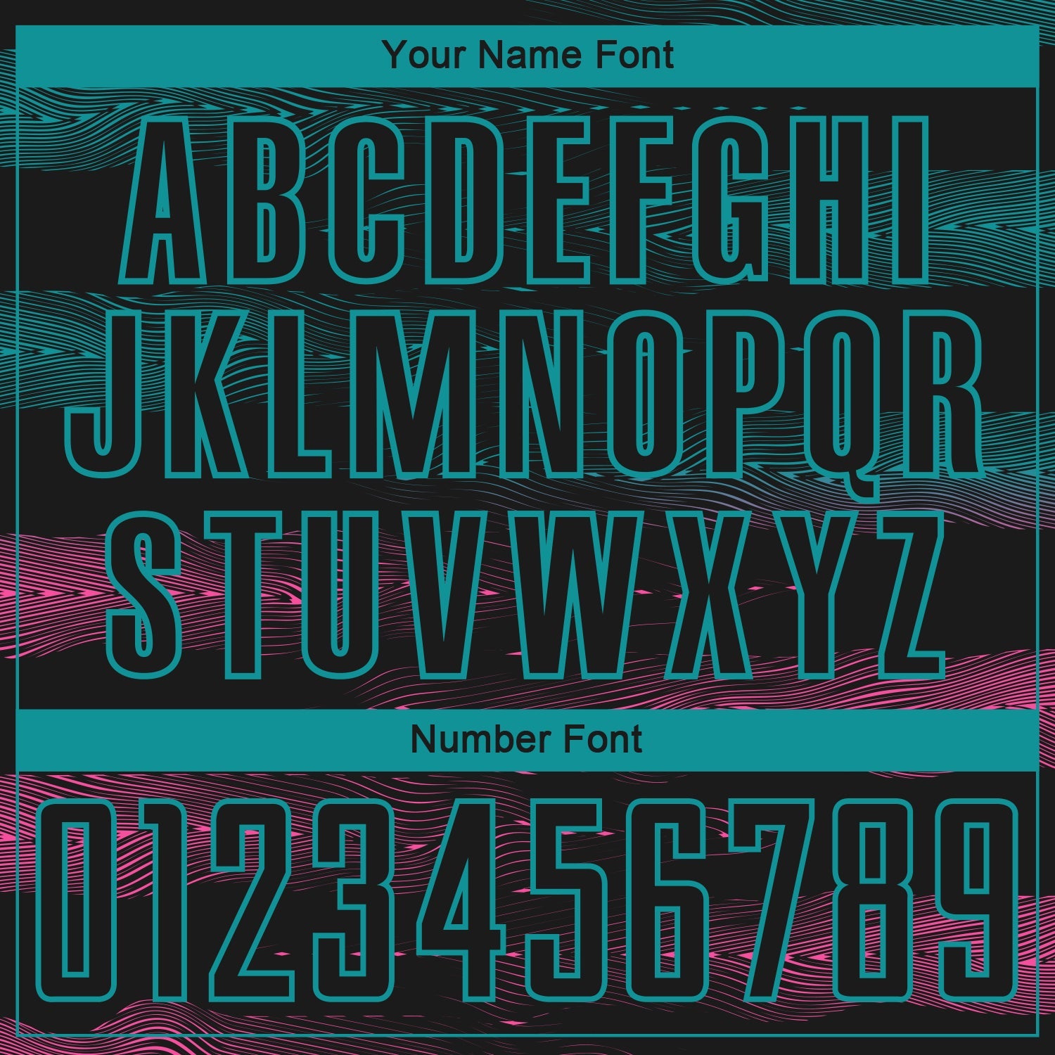 Custom Black Teal-Pink Streamline Wave Cyberpunk Neon Tech Sports Sublimation Soccer Uniform Jersey view 6
