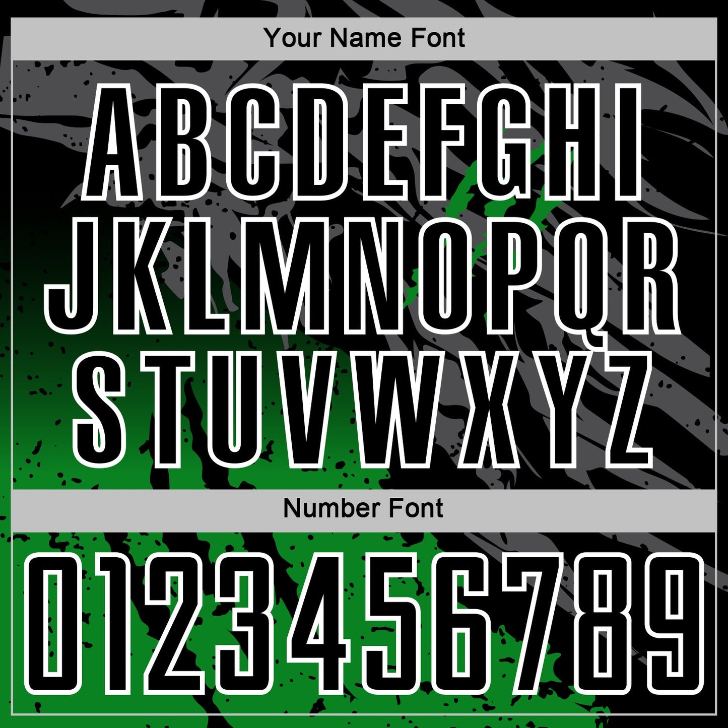 Custom Black White-Grass Green Gradient Claw Mark Splatter Sports Sublimation Soccer Uniform Jersey view 6