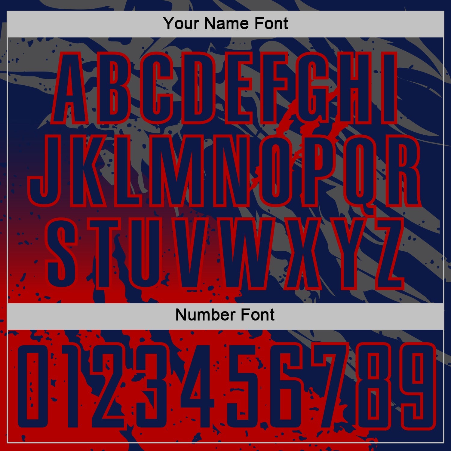 Custom Navy Red Gradient Claw Mark Splatter Sports Sublimation Soccer Uniform Jersey view 6
