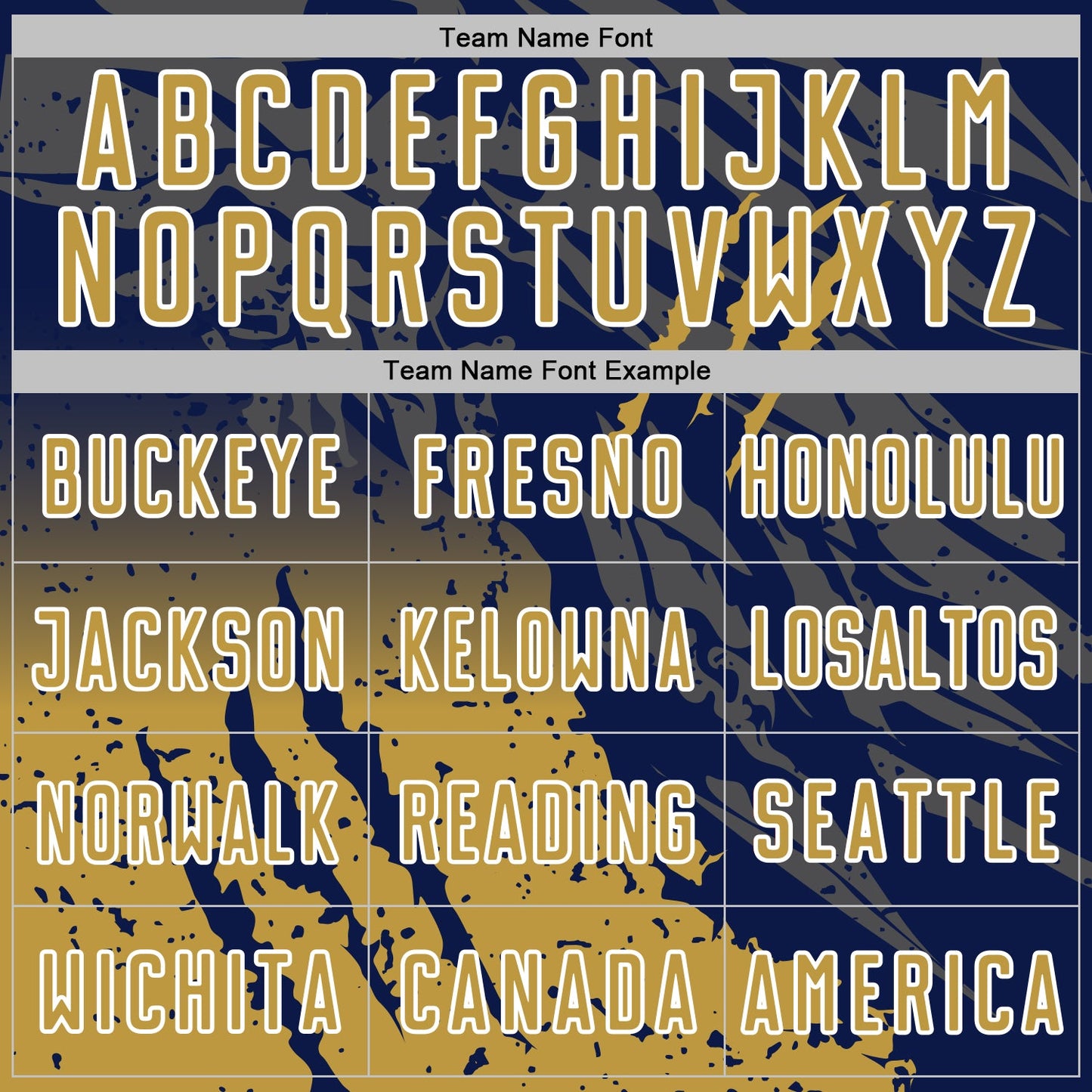Custom Navy Old Gold-White Gradient Claw Mark Splatter Sports Sublimation Soccer Uniform Jersey view 5