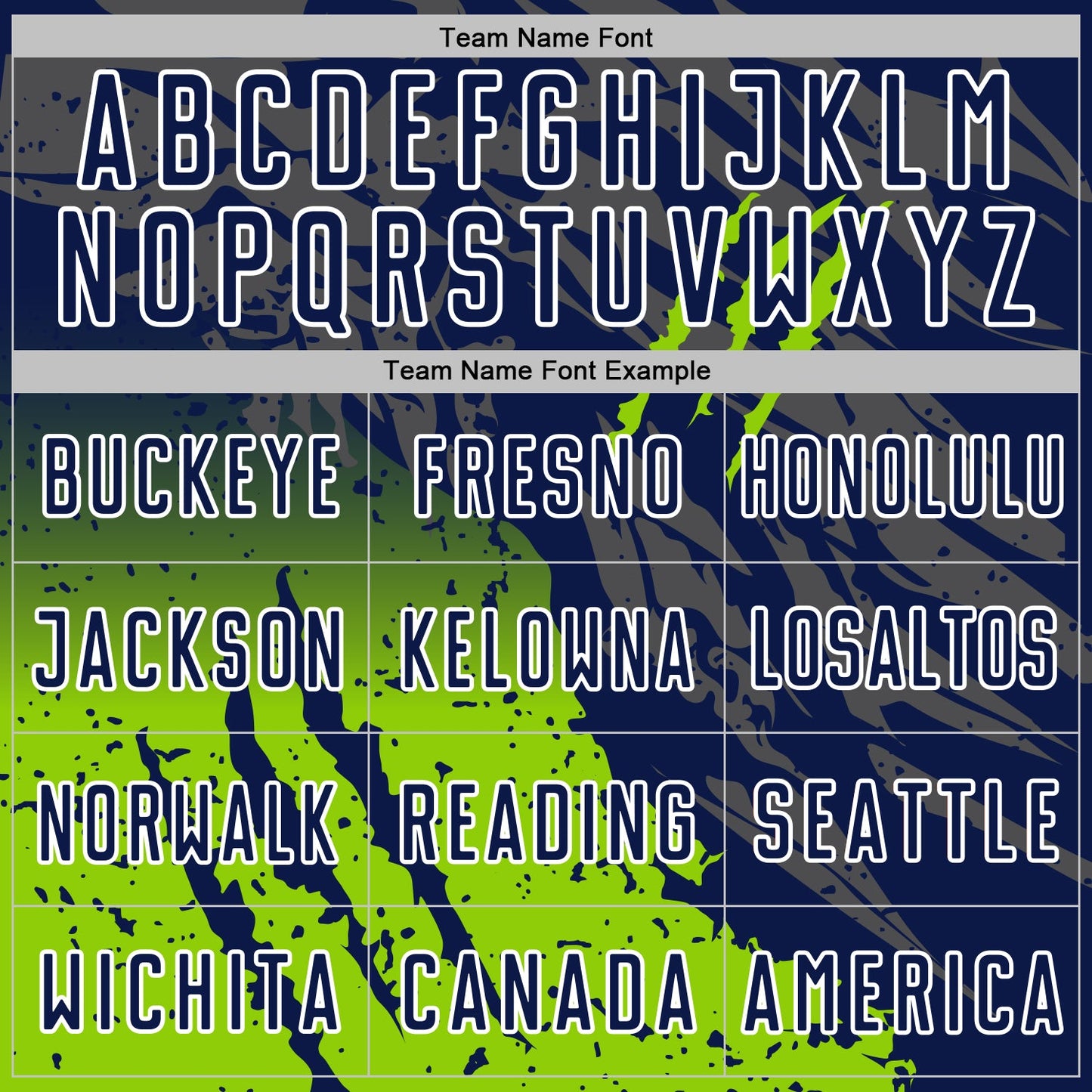 Custom Navy White-Neon Green Gradient Claw Mark Splatter Sports Sublimation Soccer Uniform Jersey view 5