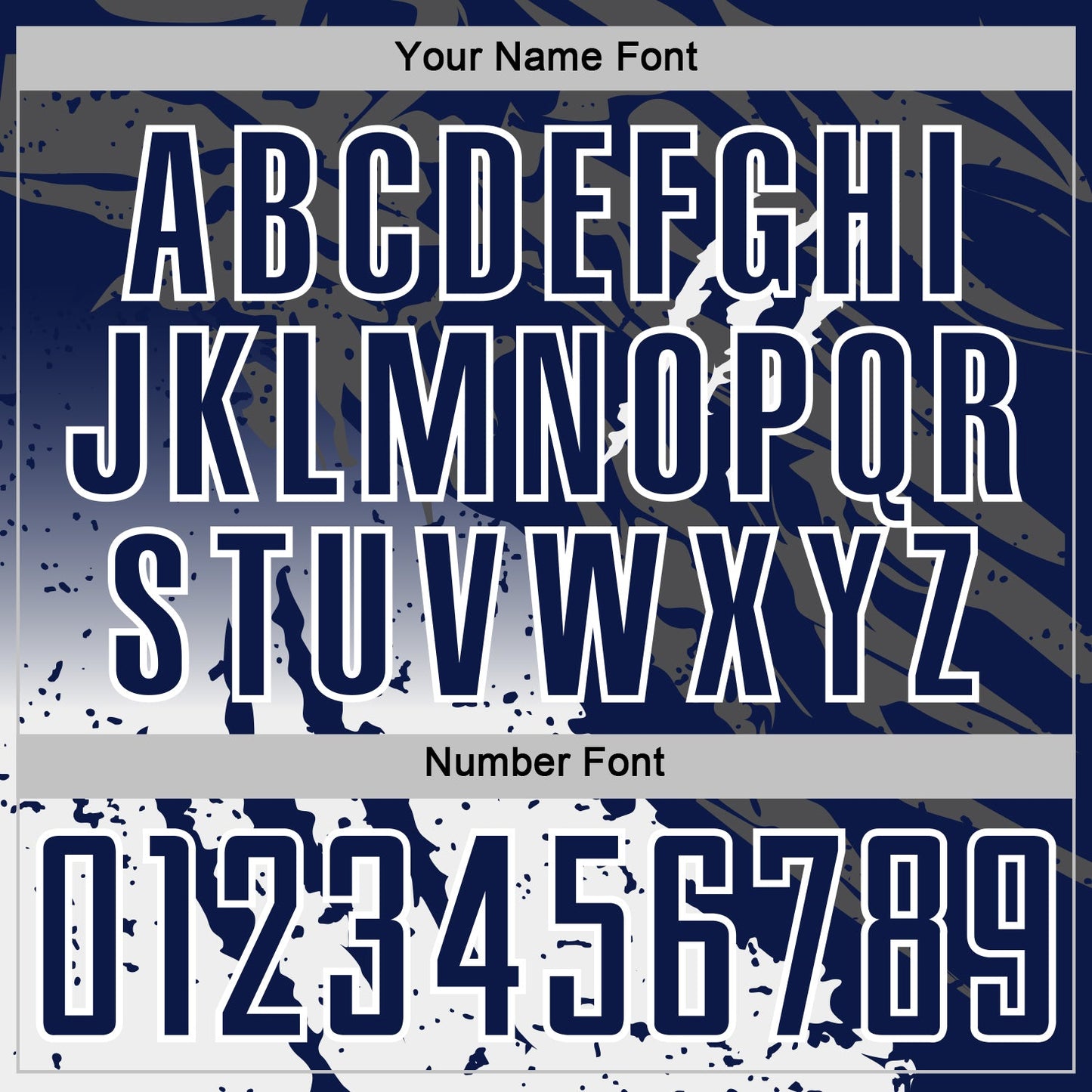 Custom Navy White Gradient Claw Mark Splatter Sports Sublimation Soccer Uniform Jersey view 6