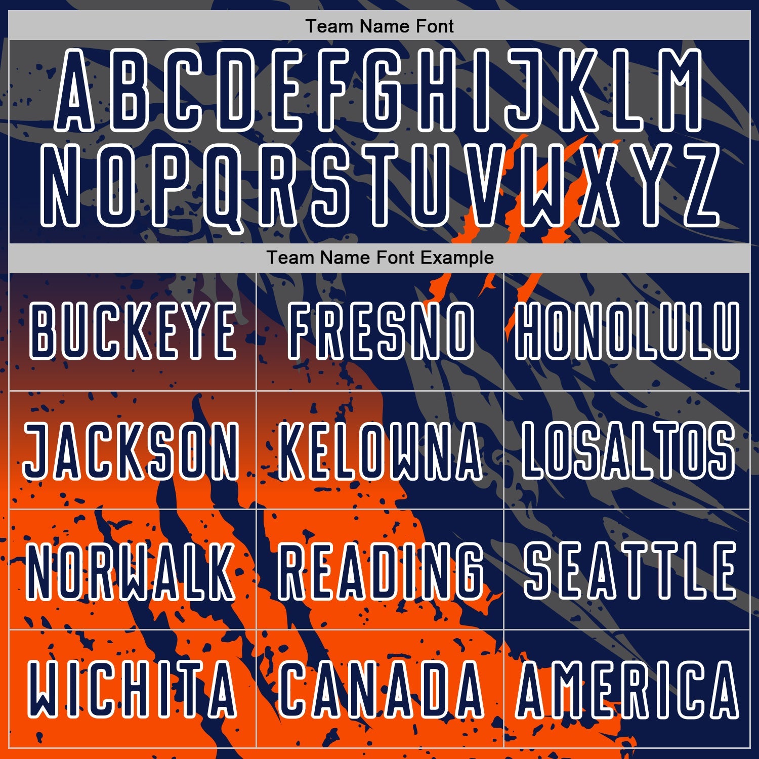 Custom Navy White-Orange Gradient Claw Mark Splatter Sports Sublimation Soccer Uniform Jersey view 5
