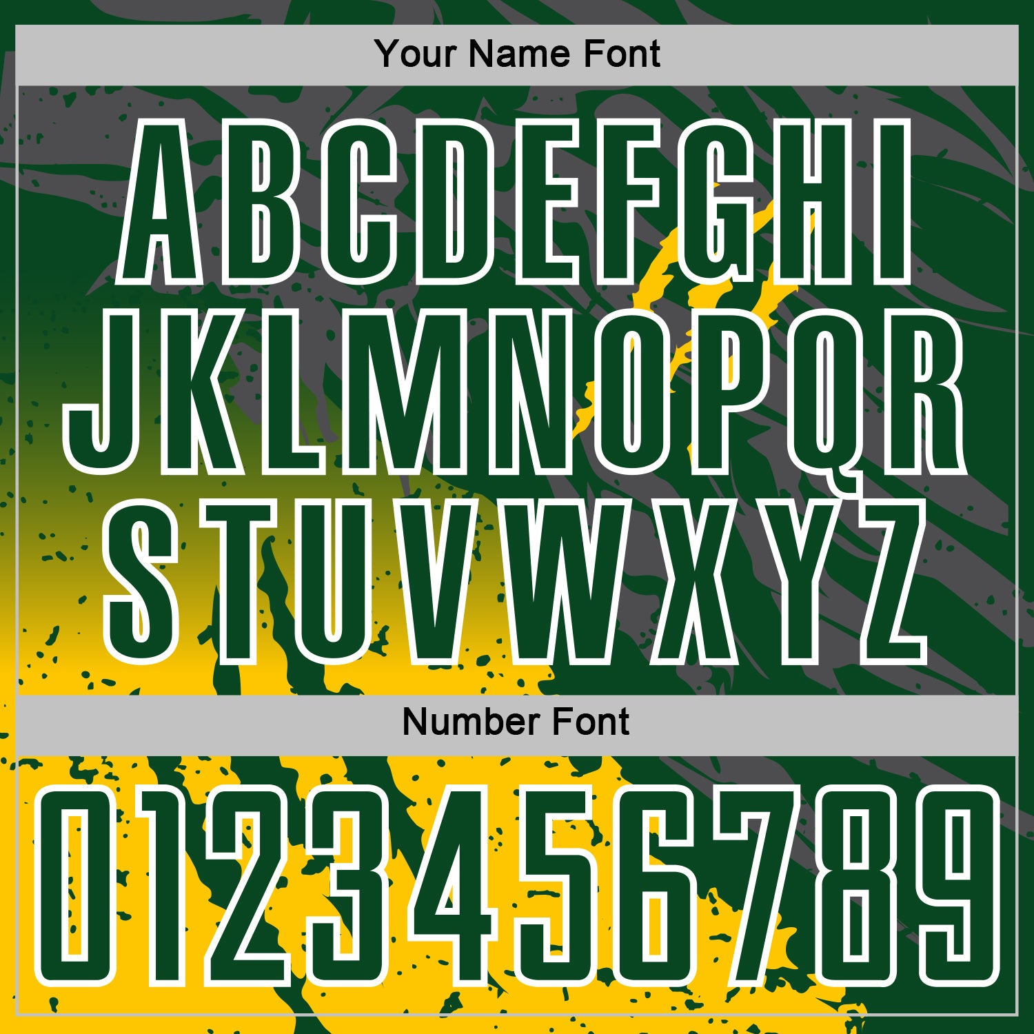 Custom Green White-Yellow Gradient Claw Mark Splatter Sports Sublimation Soccer Uniform Jersey view 6
