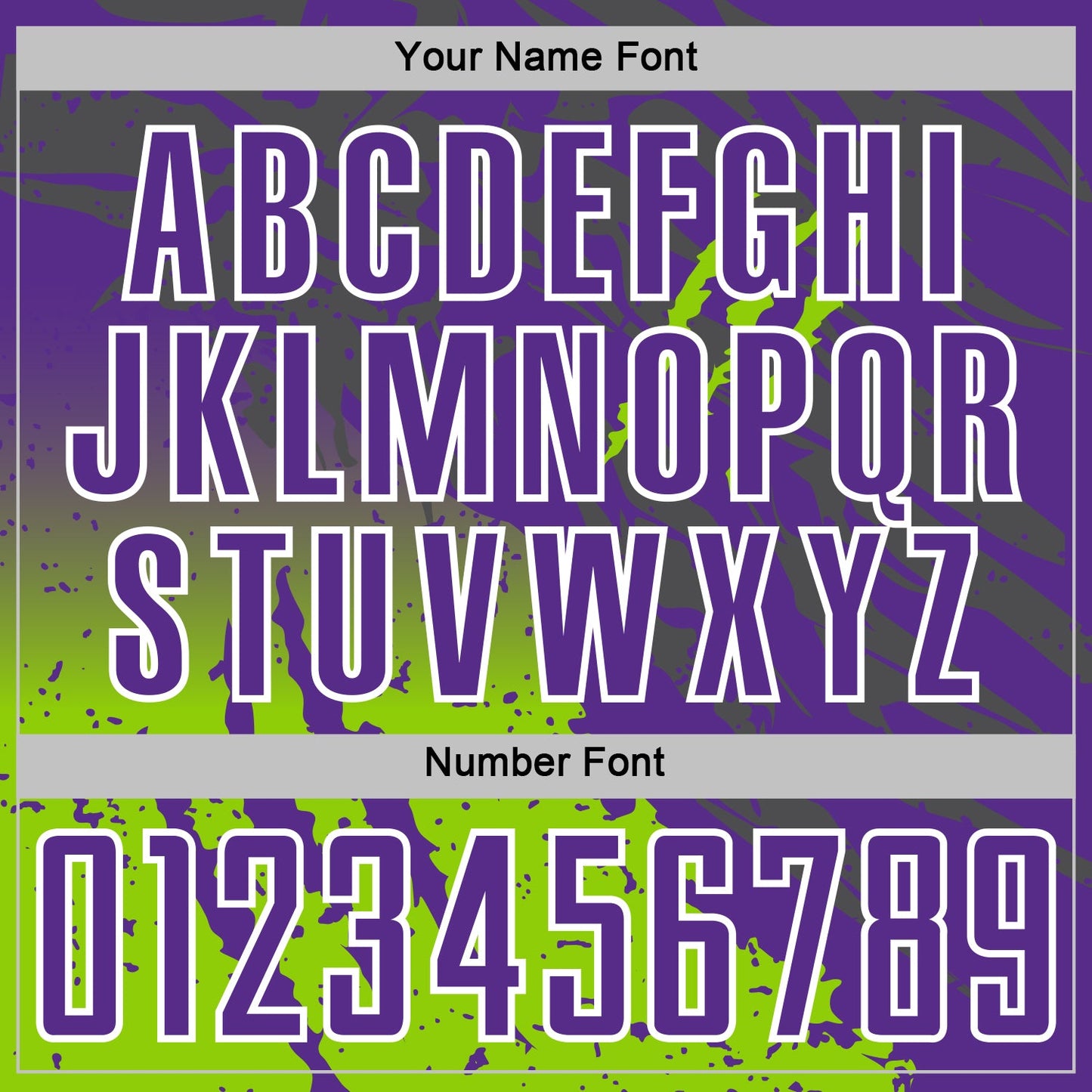 Custom Purple White-Neon Green Gradient Claw Mark Splatter Sports Sublimation Soccer Uniform Jersey view 6