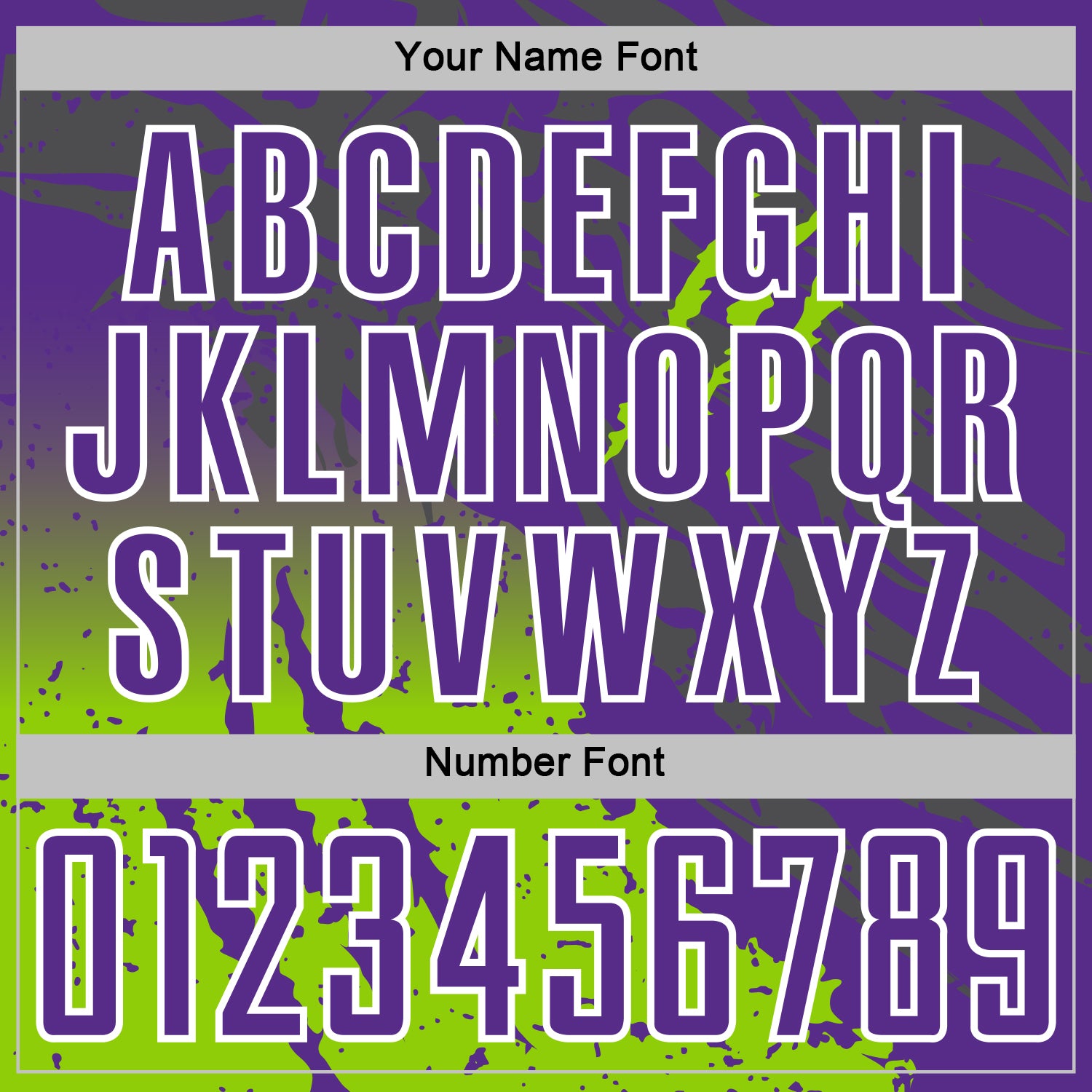 Custom Purple White-Neon Green Gradient Claw Mark Splatter Sports Sublimation Soccer Uniform Jersey view 6
