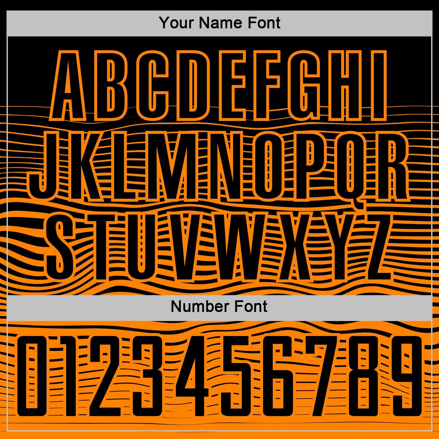 Custom Black Bay Orange Gradient Wave Line Sports Sublimation Soccer Uniform Jersey view 6