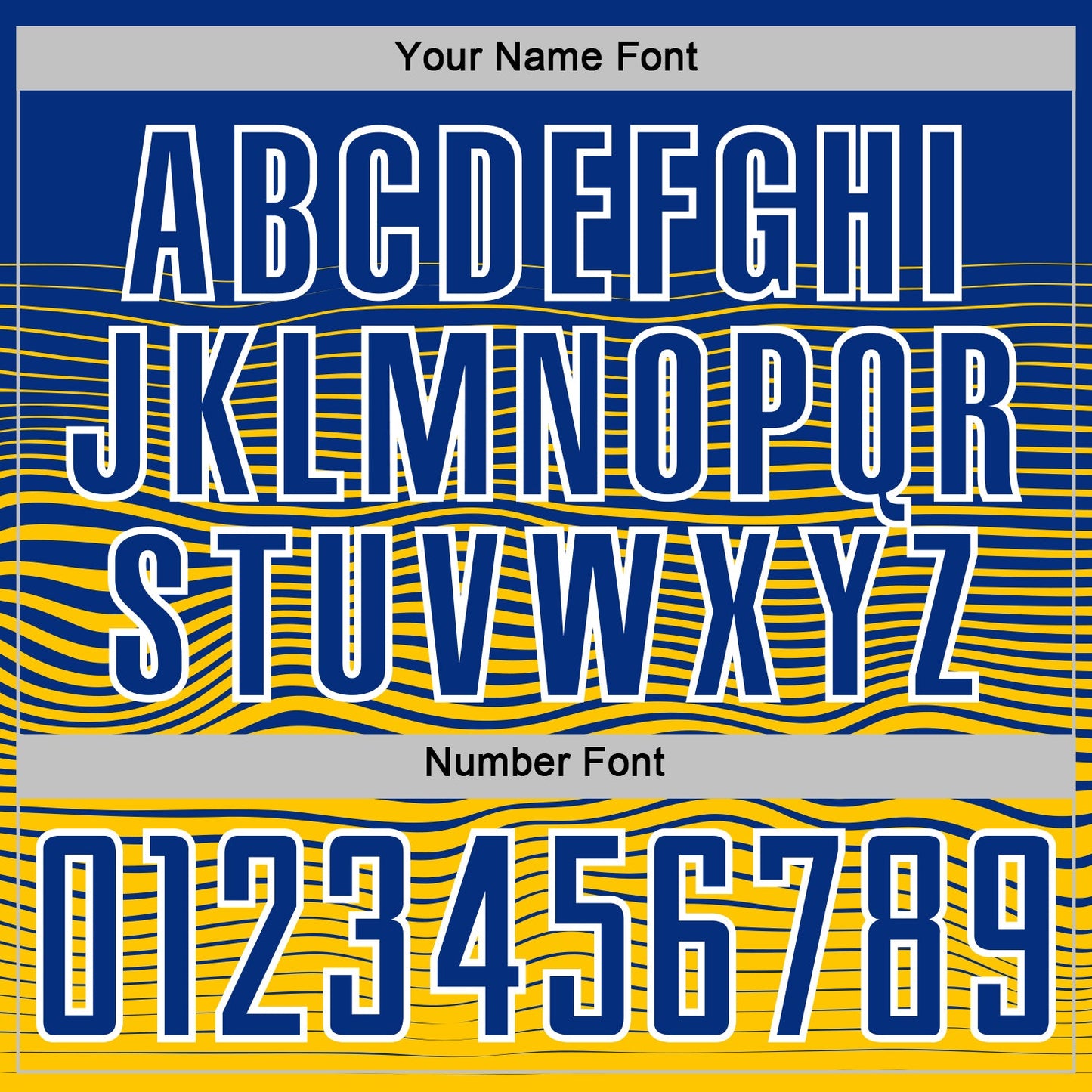 Custom Royal White-Yellow Gradient Wave Line Sports Sublimation Soccer Uniform Jersey view 6