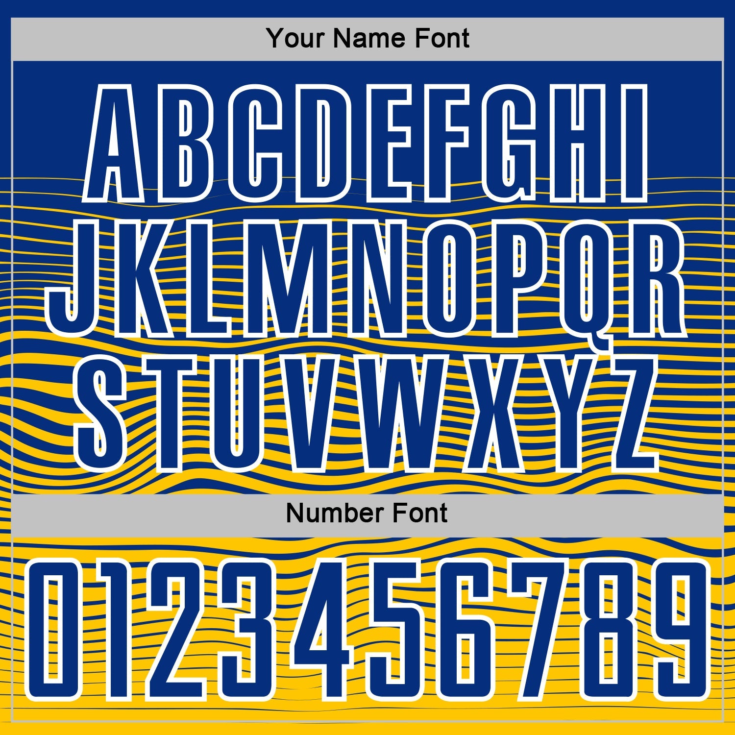 Custom Royal White-Yellow Gradient Wave Line Sports Sublimation Soccer Uniform Jersey view 6