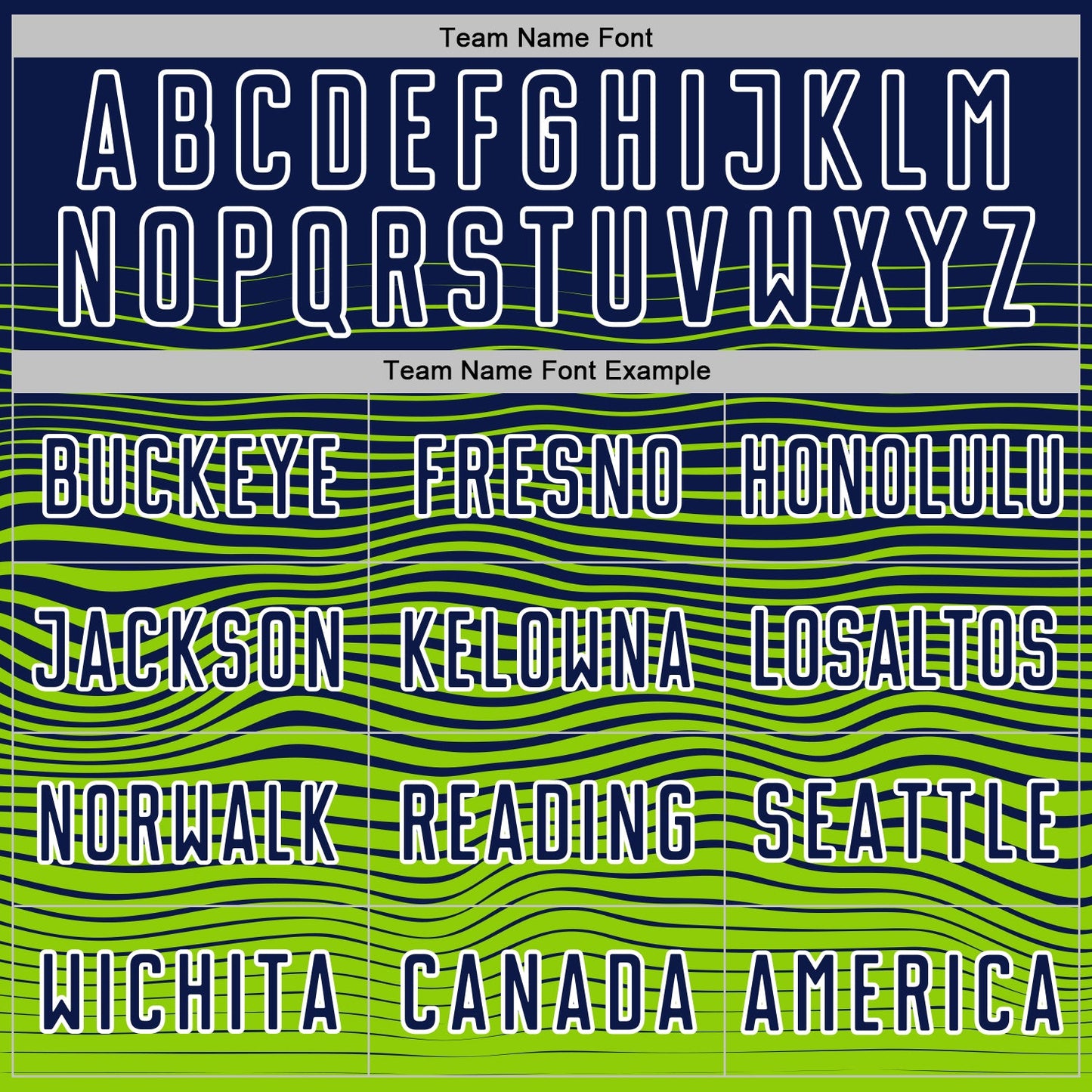 Custom Navy White-Neon Green Gradient Wave Line Sports Sublimation Soccer Uniform Jersey view 5
